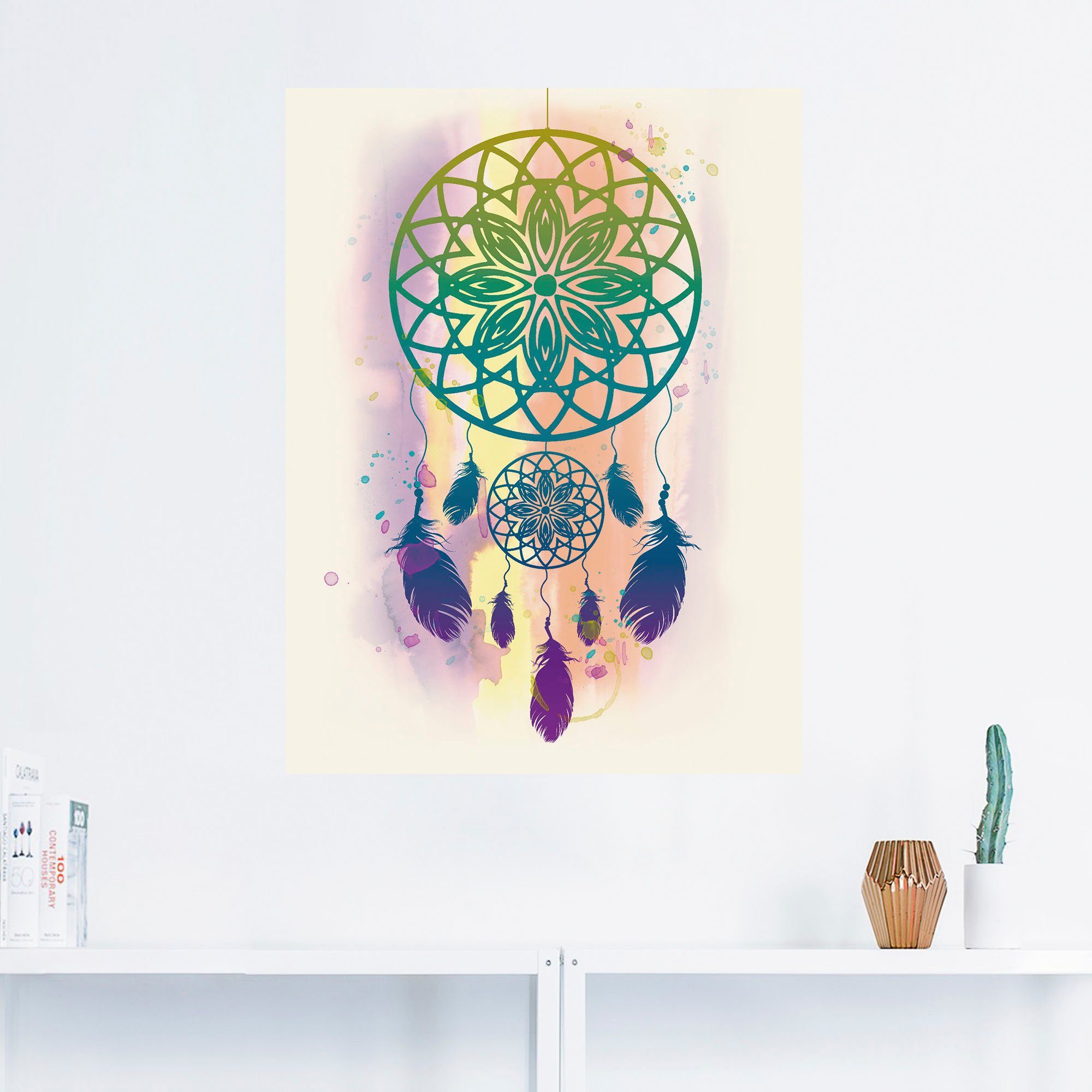 Artland Artprint Dromenvanger waterkleur als artprint op linnen, poster, muursticker in verschillende maten