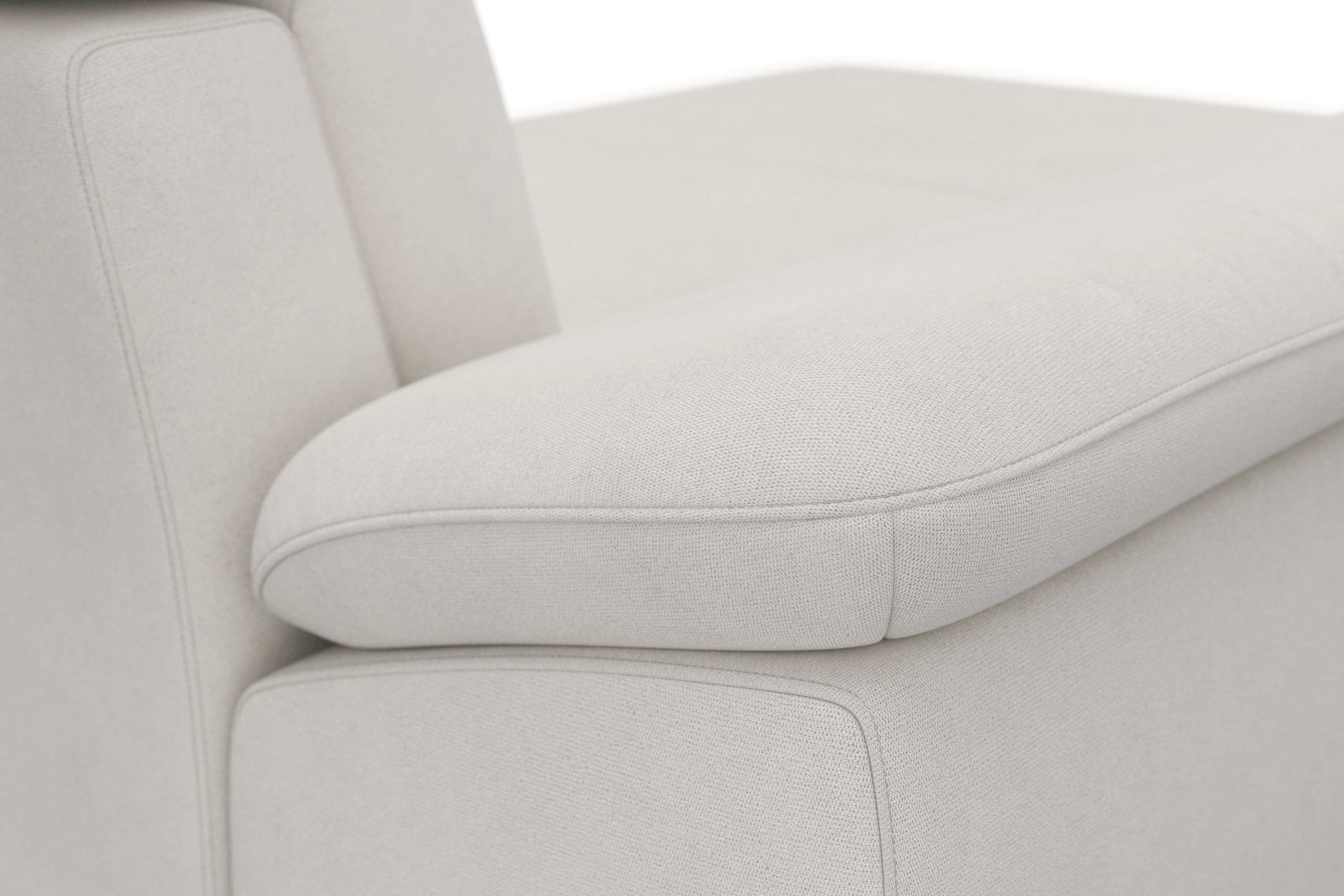 sit&more Zithoek Cabrio U-vorm, met zitdiepteverstelling, arm- en hoofdsteunverstelling