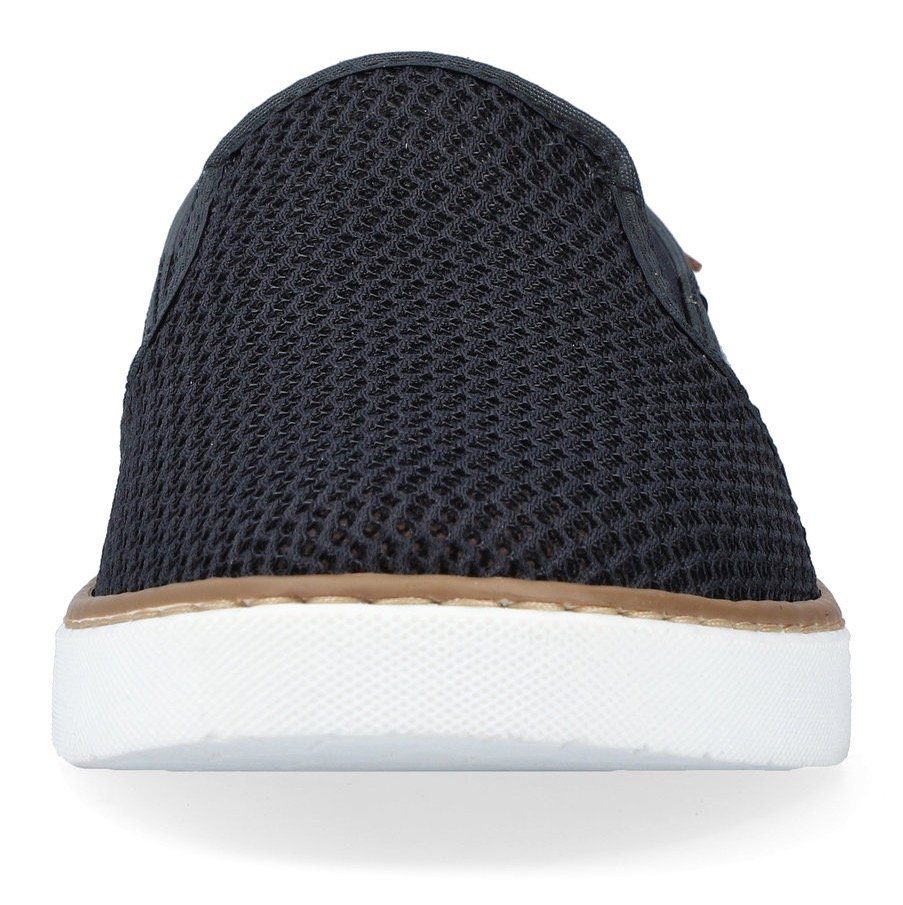 Rieker Slip-on sneakers Casual slipper, vrijetijdsschoen met gemusterd binnenfutter