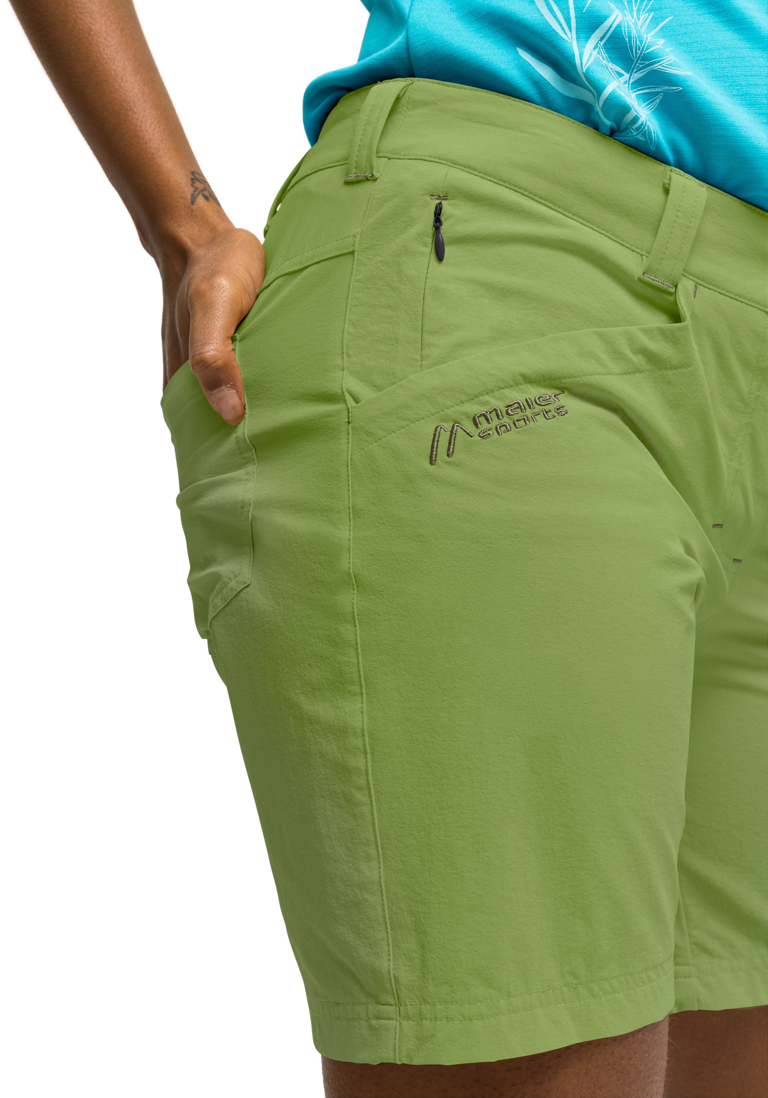 Maier Sports Functionele short Lulaka Shorts Dames shorts, korte wandelbroek, outdoorbroek met 4 zakken, regular fit