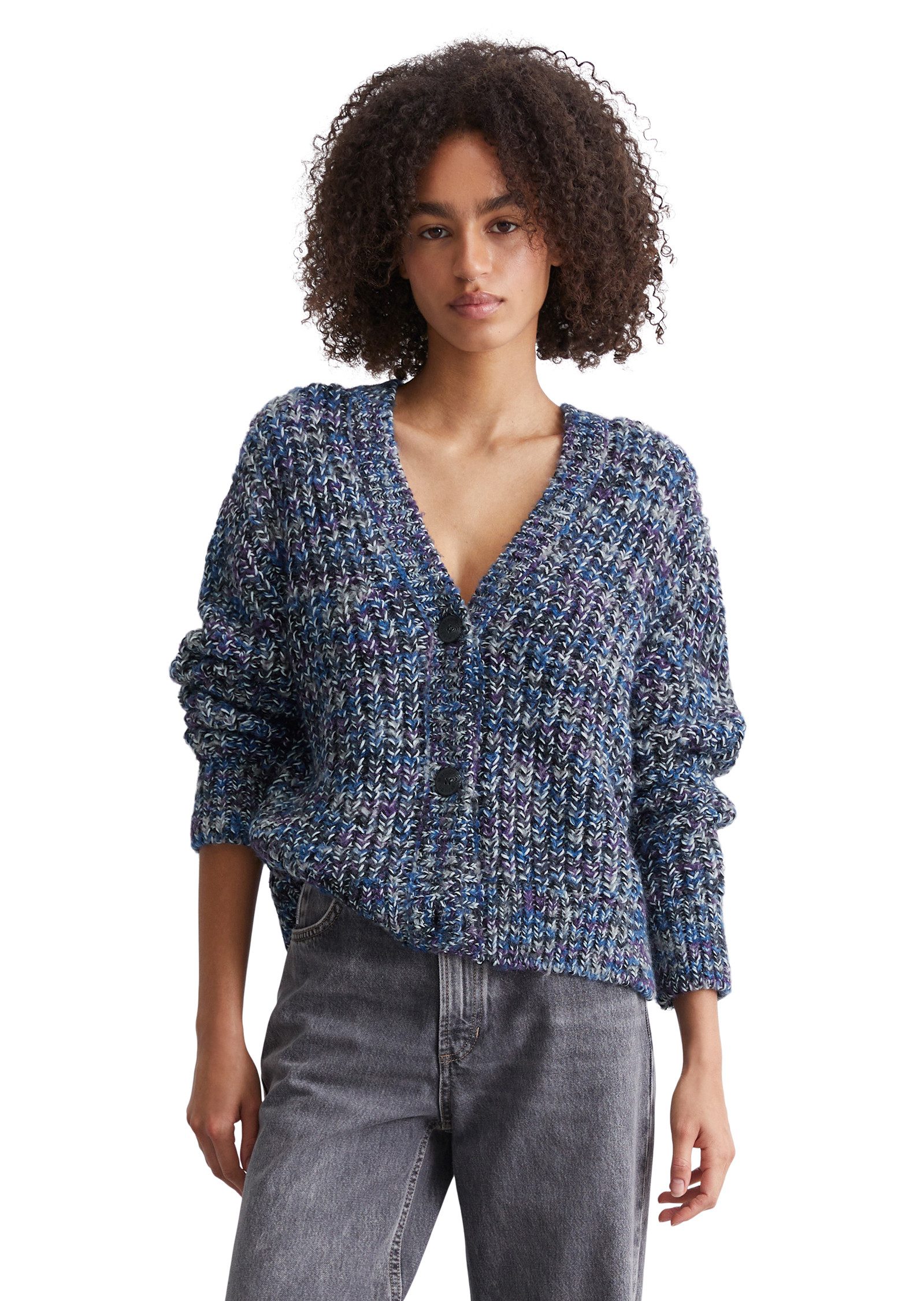 Marc O'Polo Relaxed chunky cardigan Blue Dames