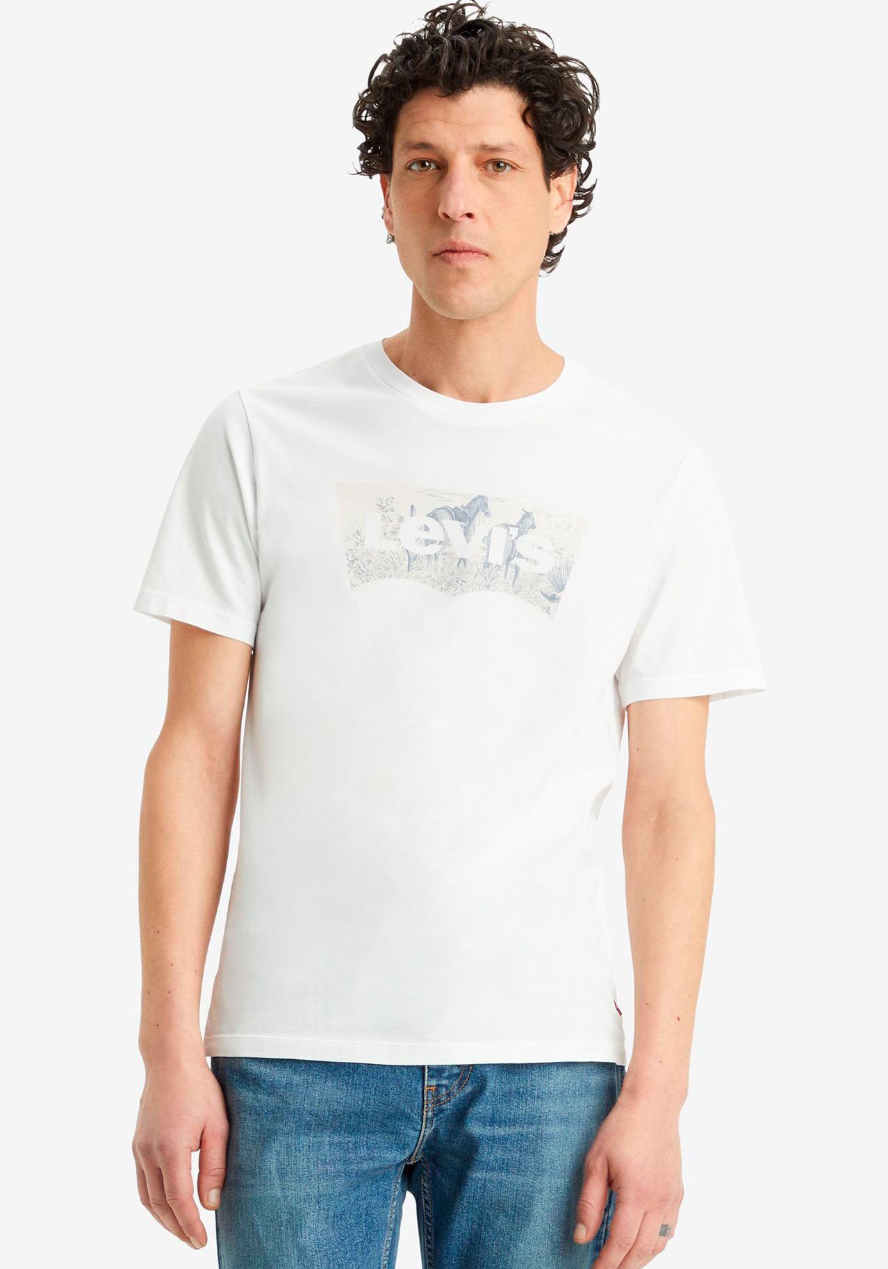 Levi's T-shirt Cowby heren t-shirts maat XL wit