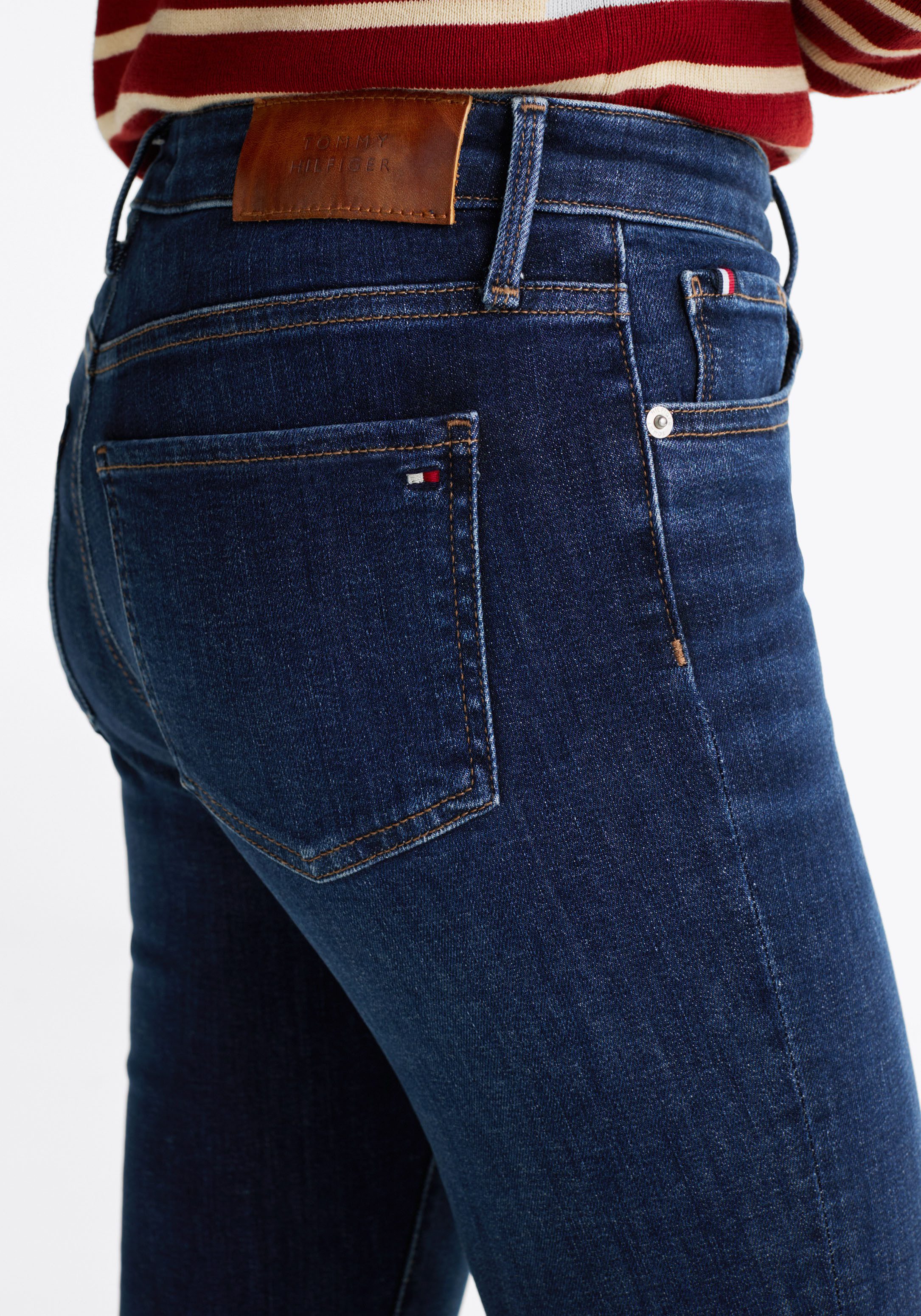Tommy Hilfiger Skinny fit jeans HERITAGE COMO SKINNY RW met tommy hilfiger logo-badge
