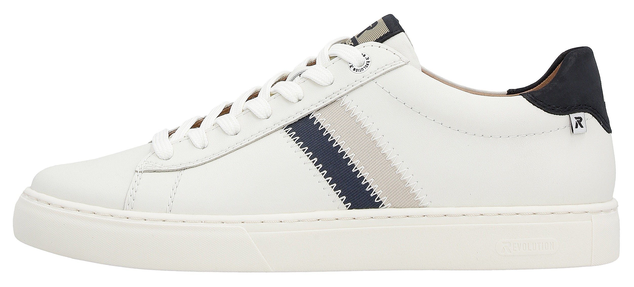 RIEKER Sport Sneakers met leren binnenvoering, vrijetijdsschoen, lage schoen, veterschoen