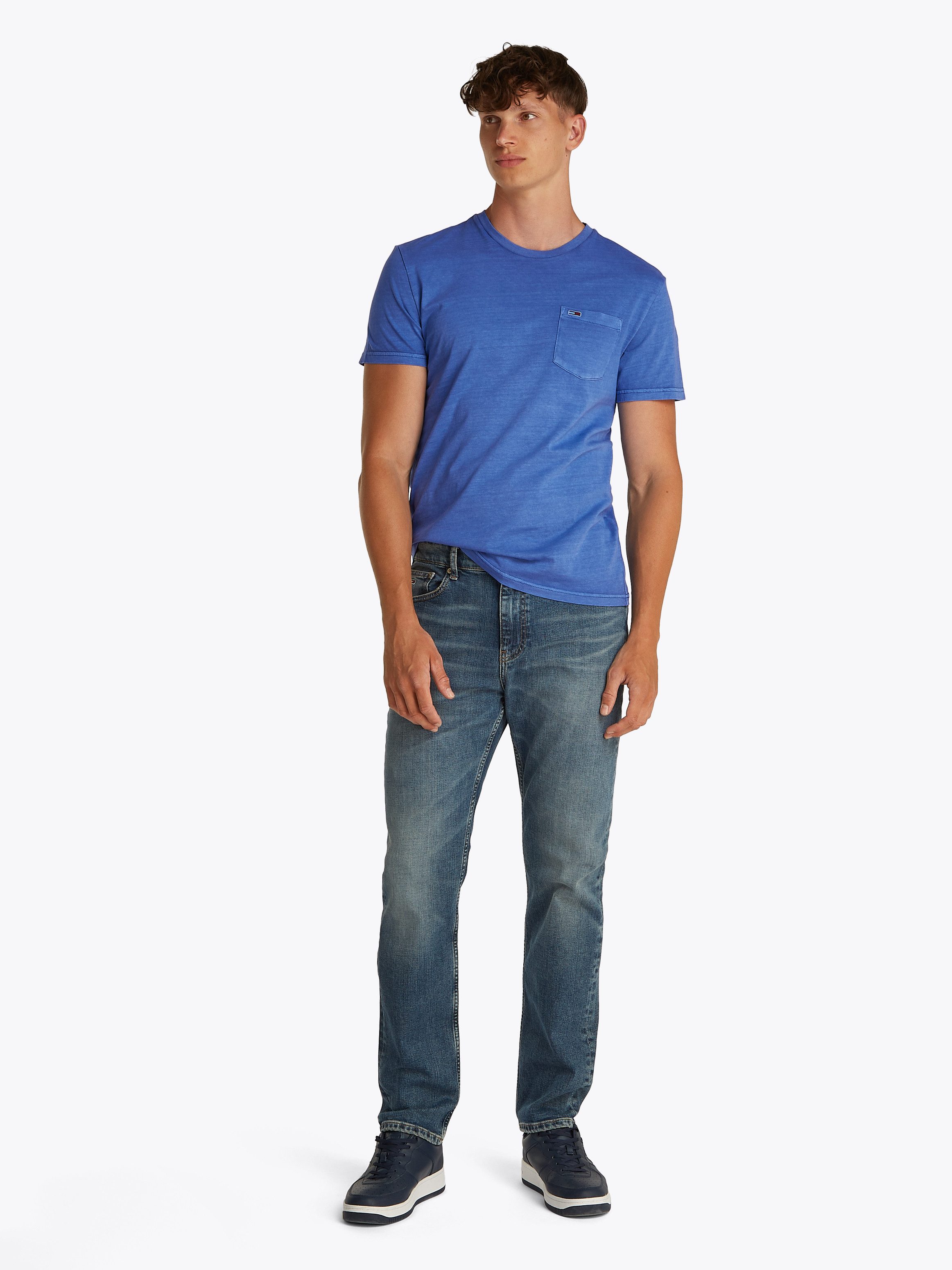 TOMMY JEANS T-shirt TJM SLIM WASHED POCKET TEE