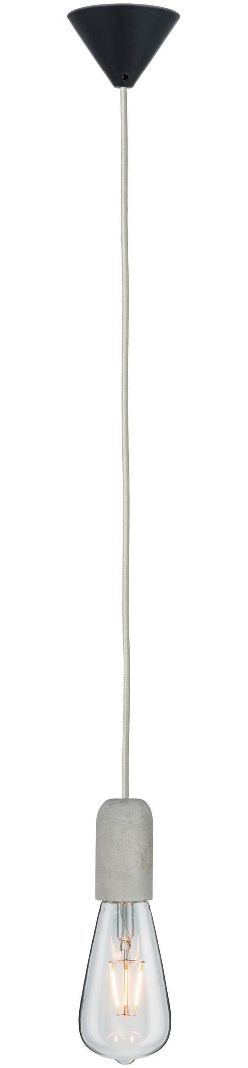 Paulmann Hanglamp Neordic Jano max. 1x60W Grijs/Zwart 230V Beton/Kunststof (1 stuk)