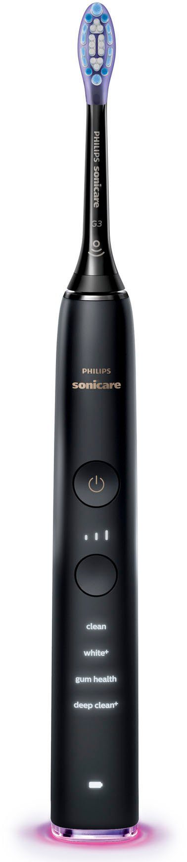 Philips Sonicare Elektrische tandenborstel DiamondClean 9400, HX9917 met geïntegreerde druksensor, 4 reinigingsprogramma's en 3 intensiteitsniveaus