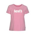levi's plus t-shirt perfect tee met levi's-opschrift roze