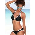 venice beach bikinitop met beugels l.a. met contrast-piping zwart