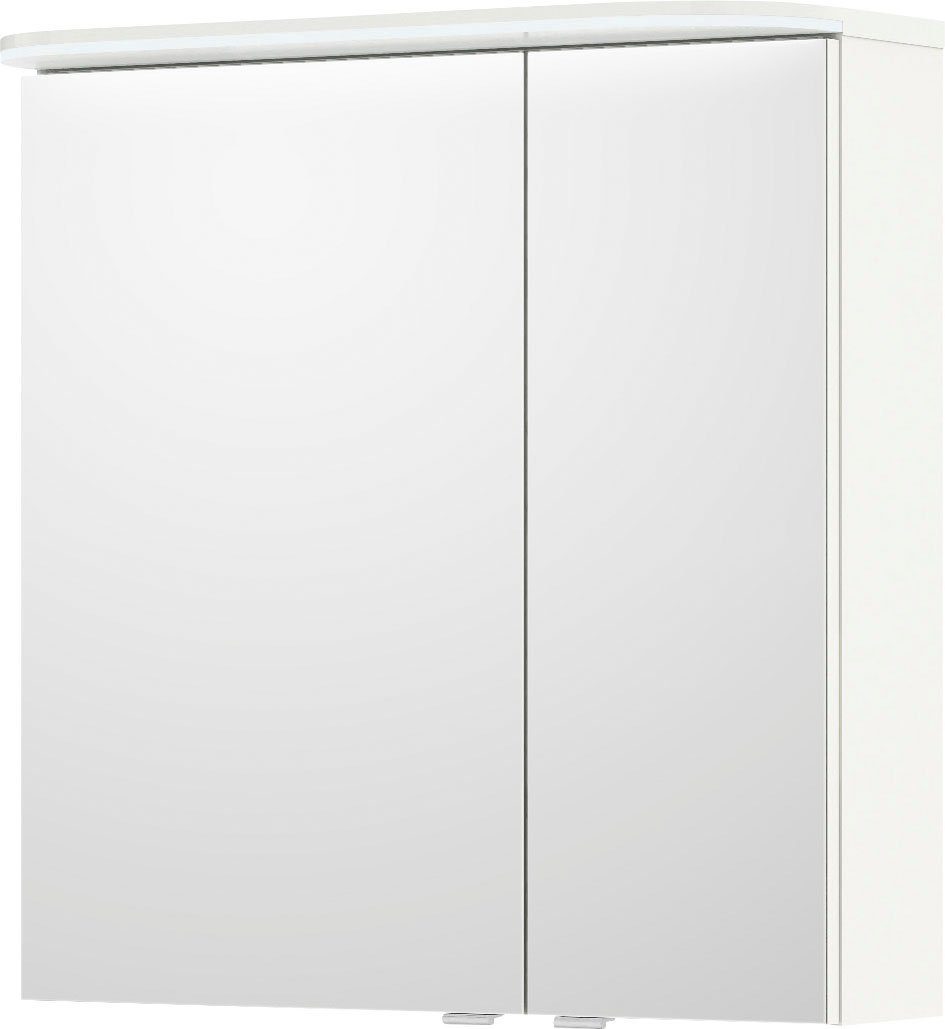 Saphir Spiegelkast Balto sprint badkamerkast met led-kransarmatuur, 70 cm breed, 2 deuren
