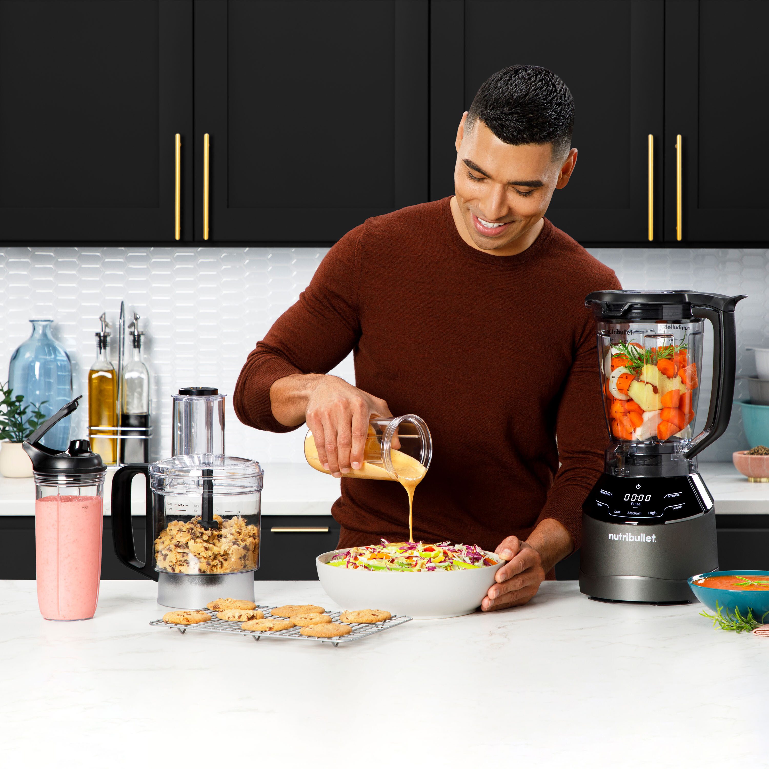Nutribullet Compacte keukenmachine Triple Prep System NBF580B