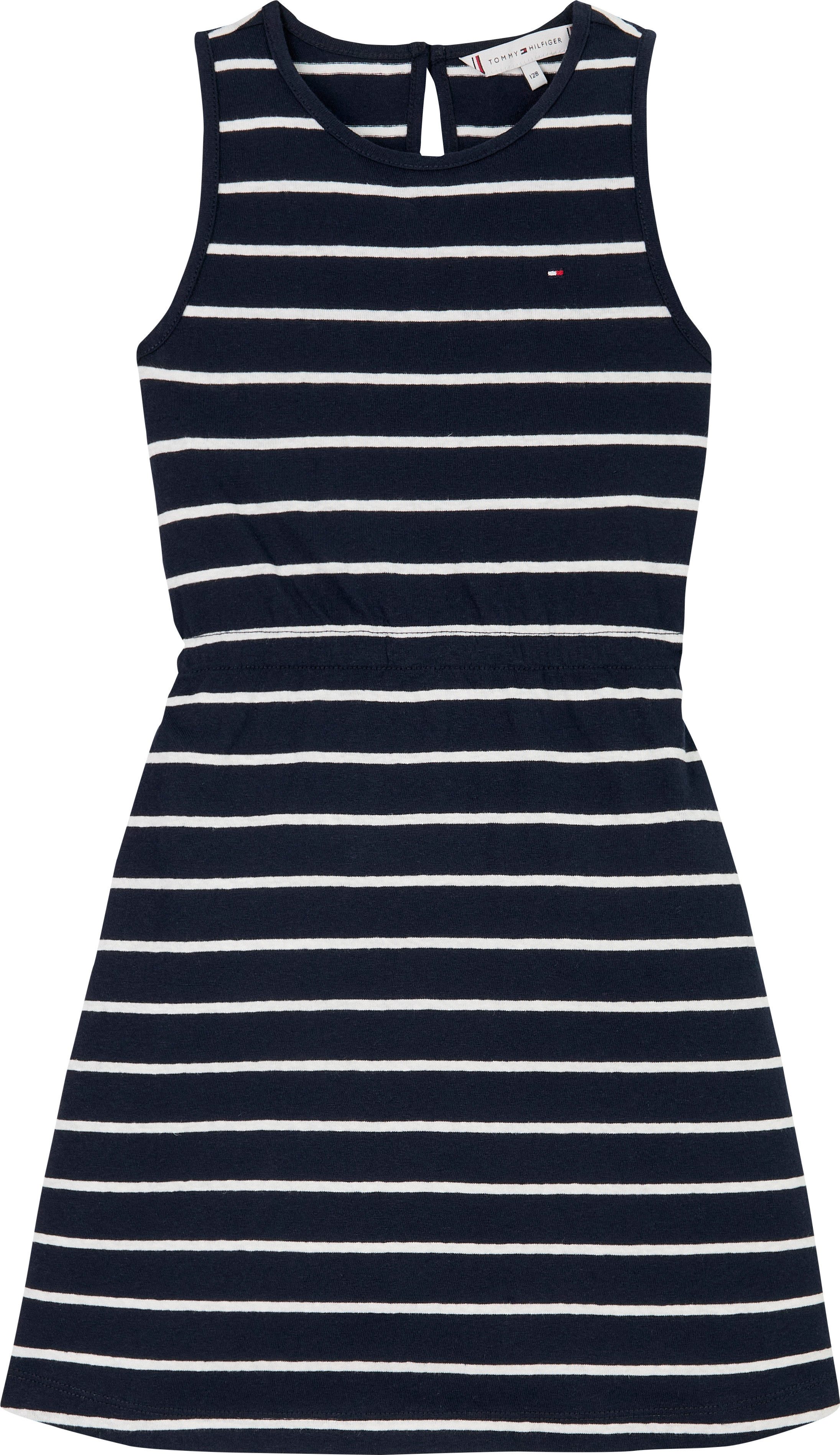 Tommy Hilfiger Jerseyjurk LINEN JERSEY DRESS SLVLS