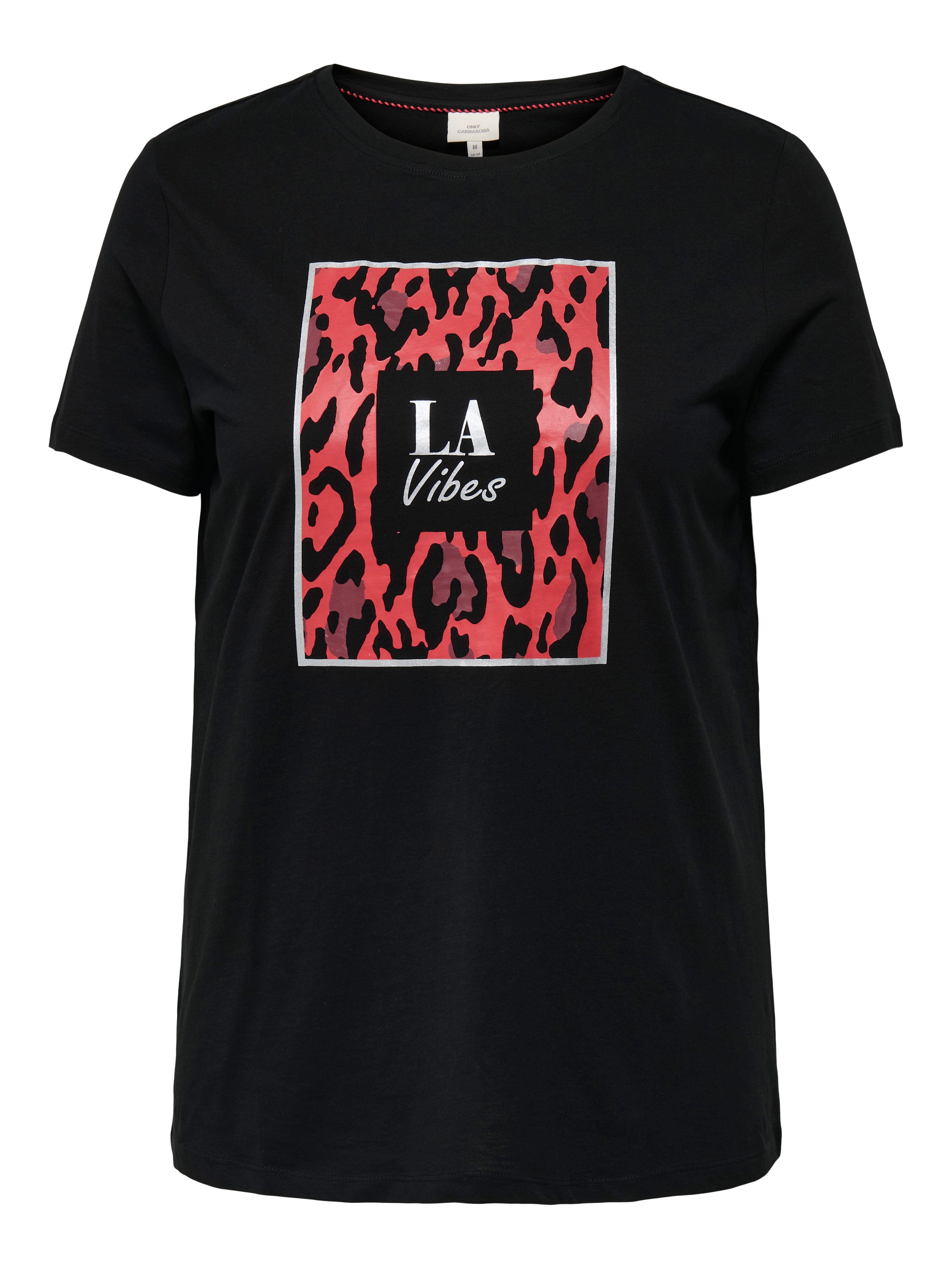 ONLY CARMAKOMA Shirt met korte mouwen CARBOOSTERY LIFE SS REG TEE JRS BS