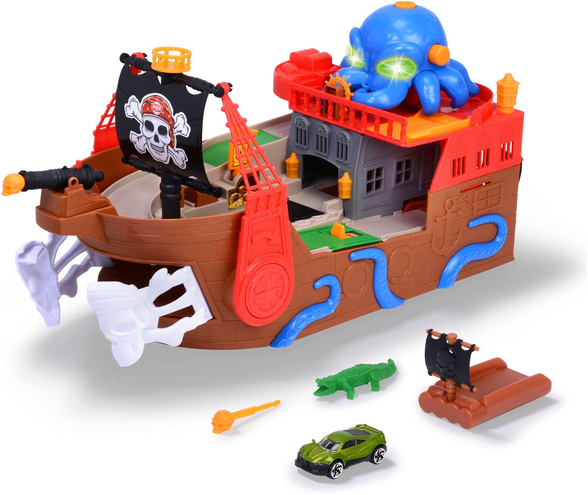 Dickie Toys Speelgoed-boot Piratenboot met licht en geluid