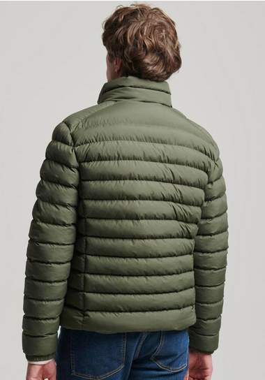superdry gewatteerde jas fuji print padded jacket groen