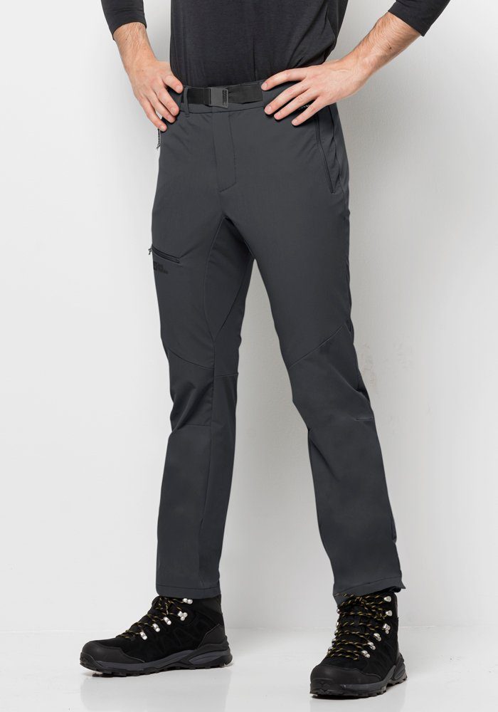 Jack Wolfskin Softshell-broek HOLDSTEIG PANTS M heren broeken maat 56 grijs