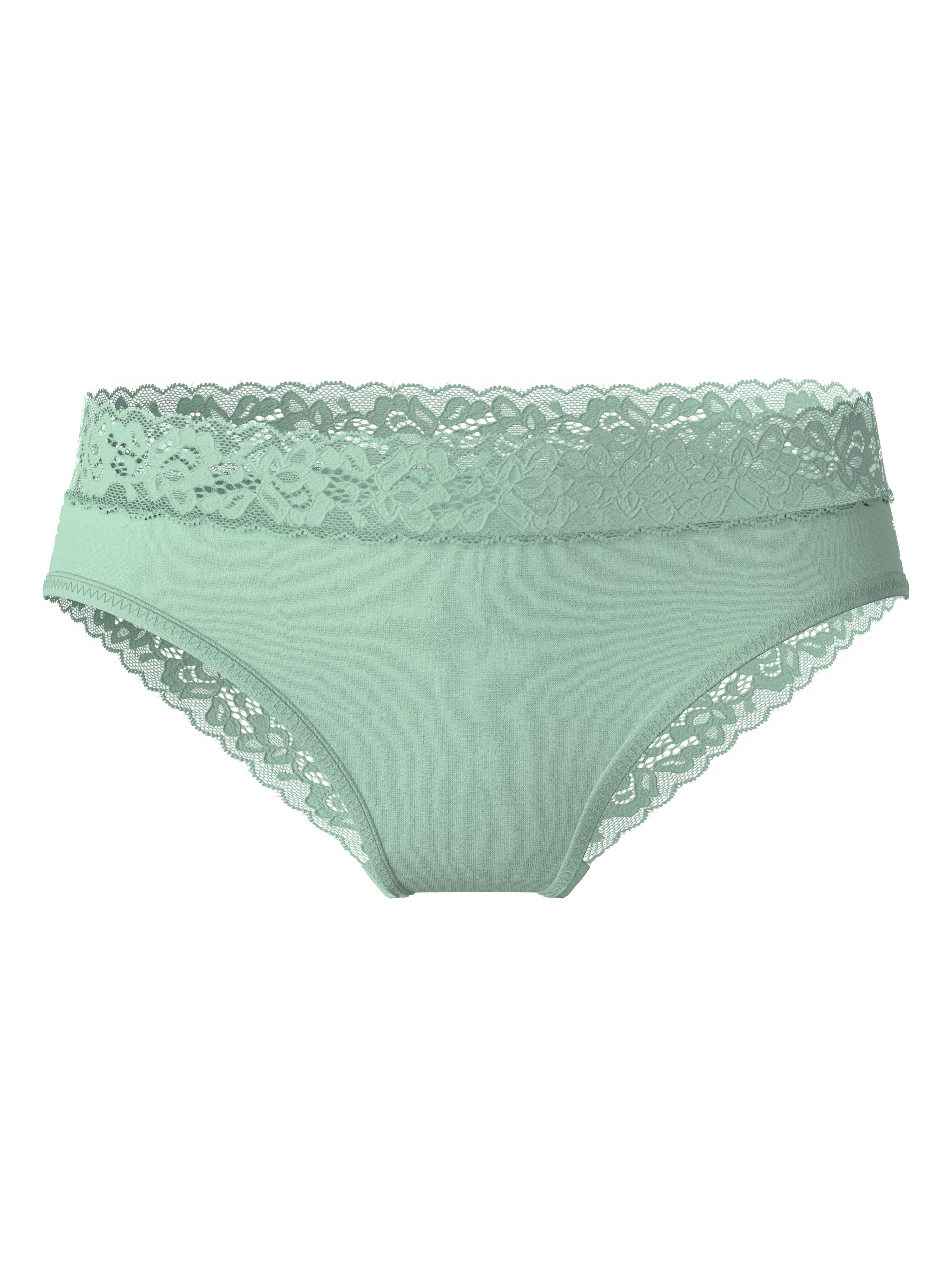 CALIDA Slip Natural Comfort Lace met kant aan de band en beenuitsnijding