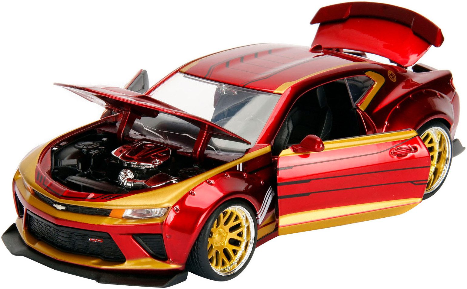 JADA Speelgoedauto Marvel Ironman 2016 Chevy Camaro SS 1:24