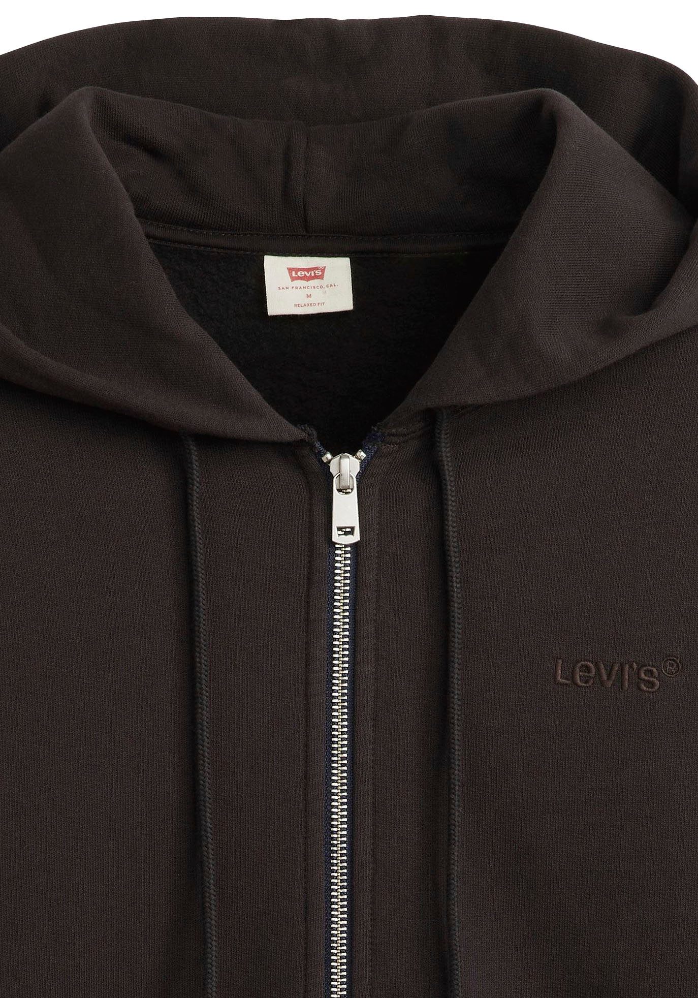 Levi's® Capuchonsweatvest met logoborduursel