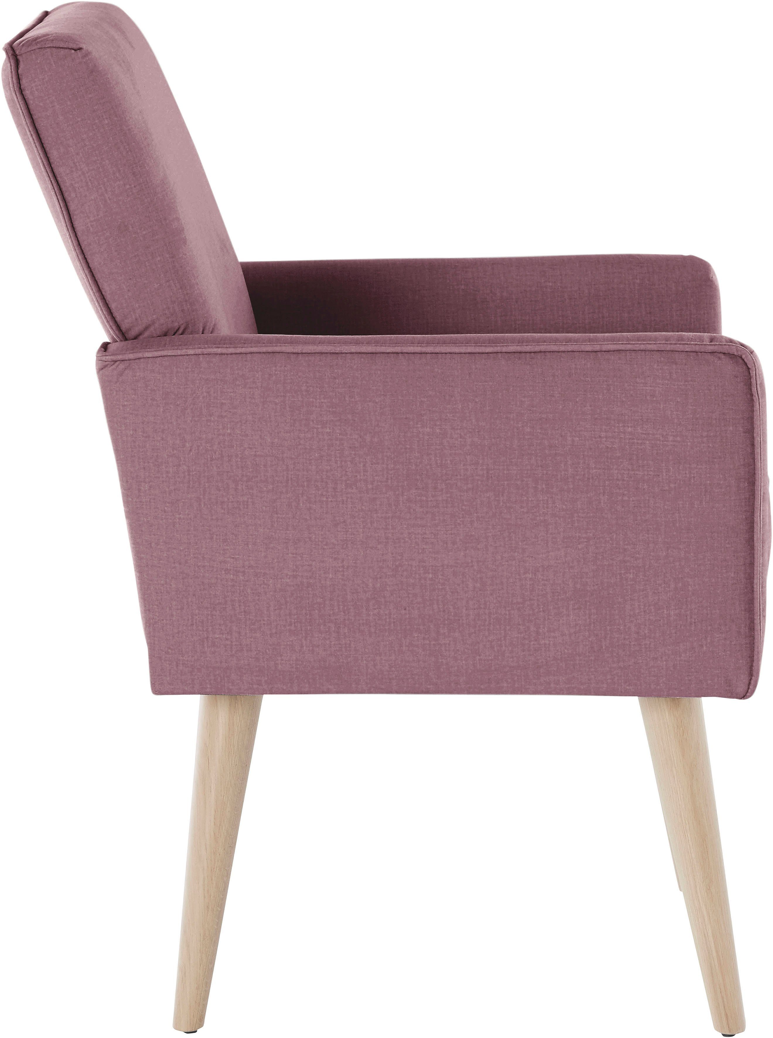 exxpo - sofa fashion Fauteuil Lungo, loungestoel met moderne biesstiksels, comfortabel en elegant