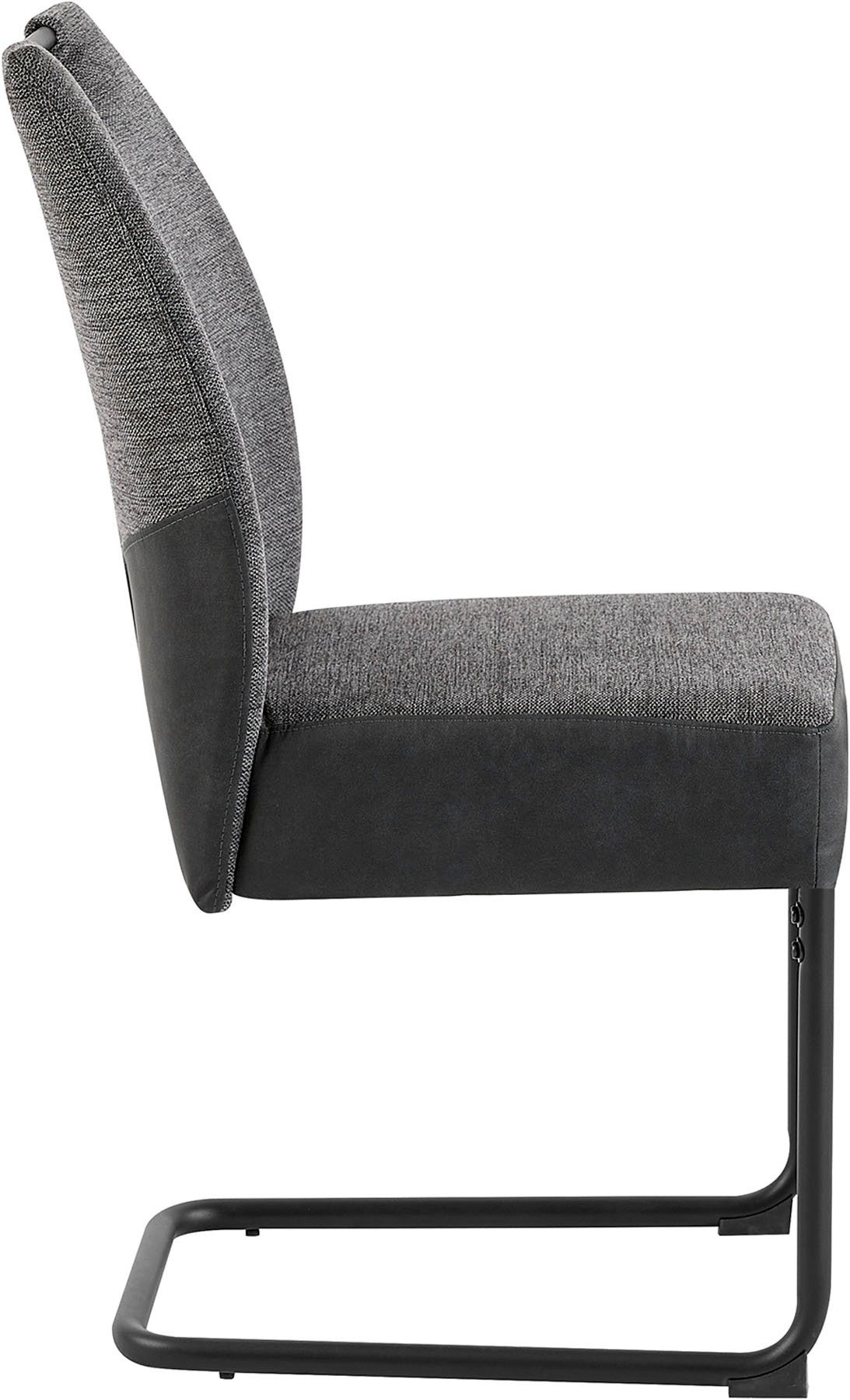 byLIVING Vrijdragende stoel Peter-XXL 2-delige set met comfortabele verenbekleding en xxl belasting tot 150 kg (set, 2 stuks)