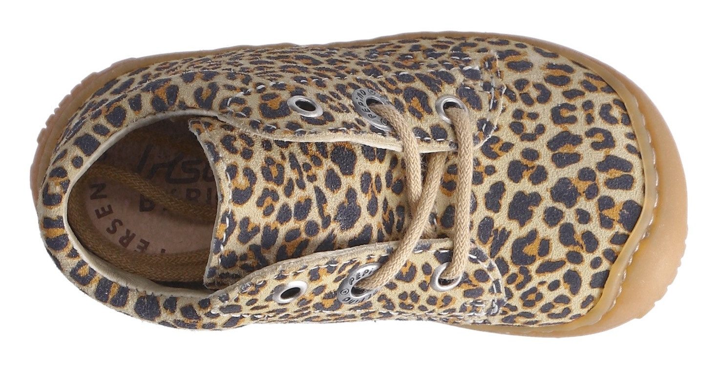 PEPINO by RICOSTA Babyschoentjes DOTS WMS: Mittel , veterschoenen met wms-systeem, leer, print, maat sjabloon om te downloaden