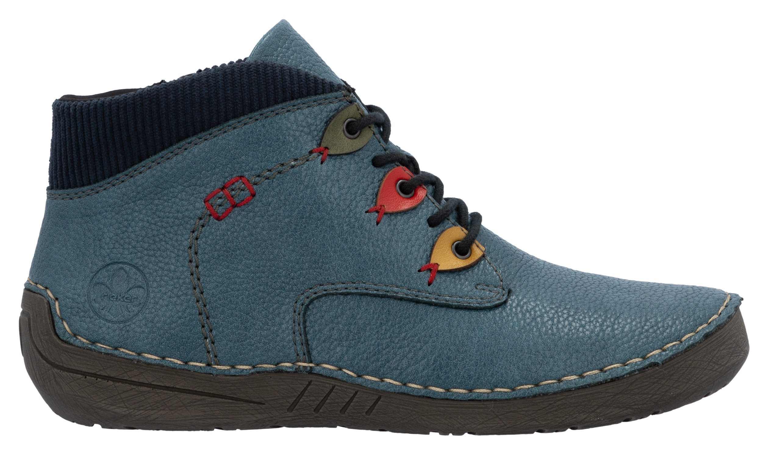 Rieker Veterschoenen Enkellaarsjes, casual boots, high top sneaker met binnenritssluiting