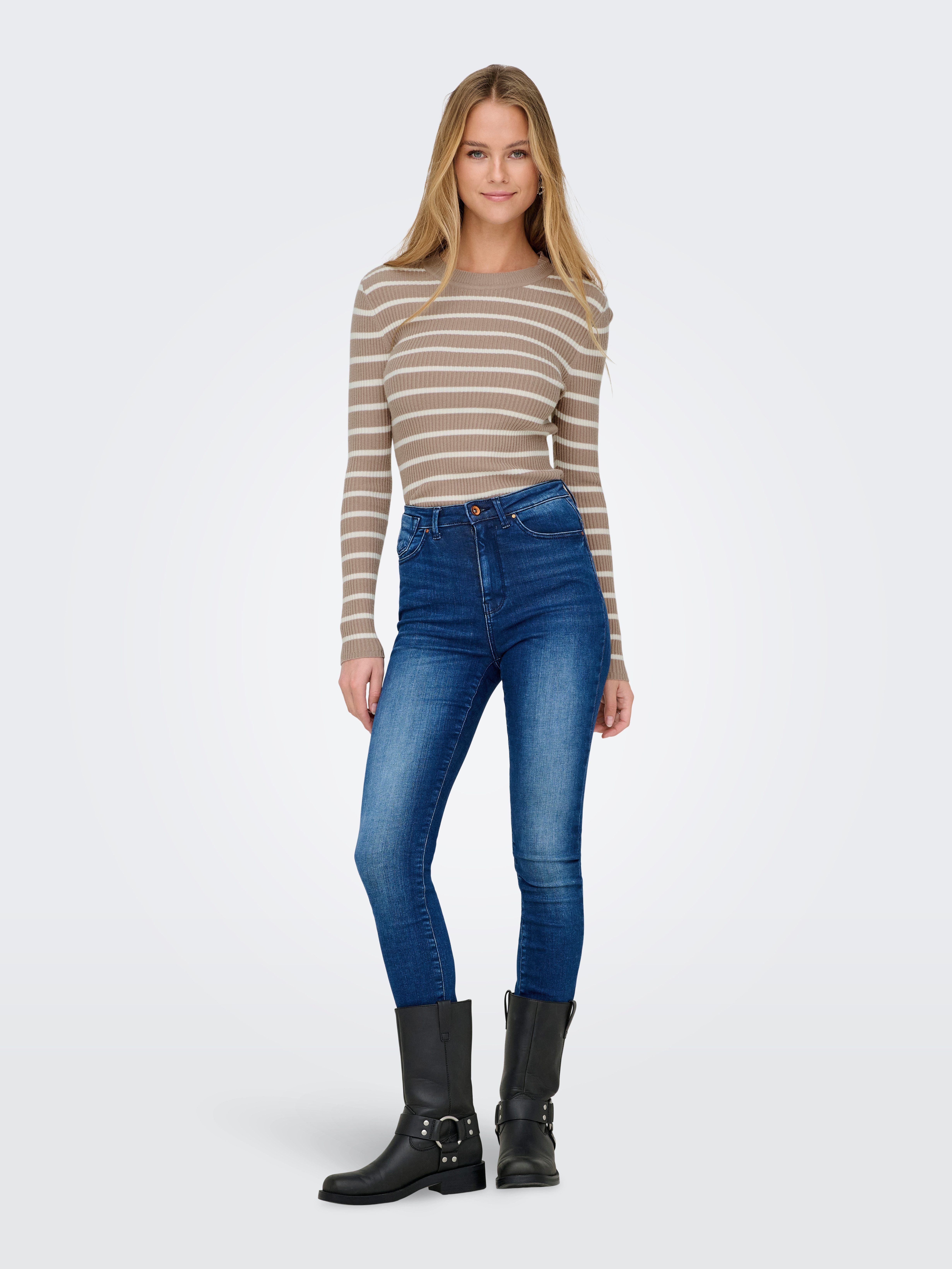 Only Gebreide trui ONLLOUISA L/S PULLOVER KNT NCA