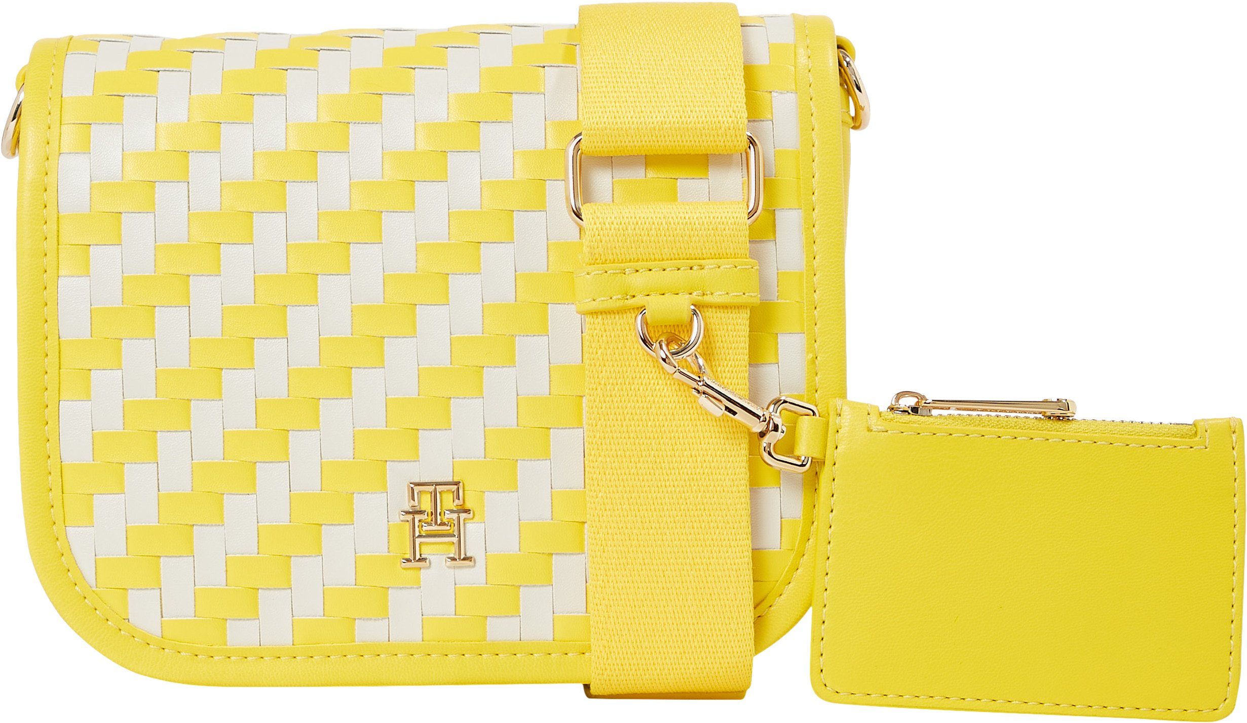 Tommy Hilfiger Schoudertas TH CITY CROSSOVER WOVEN met afneembare schouderbanden