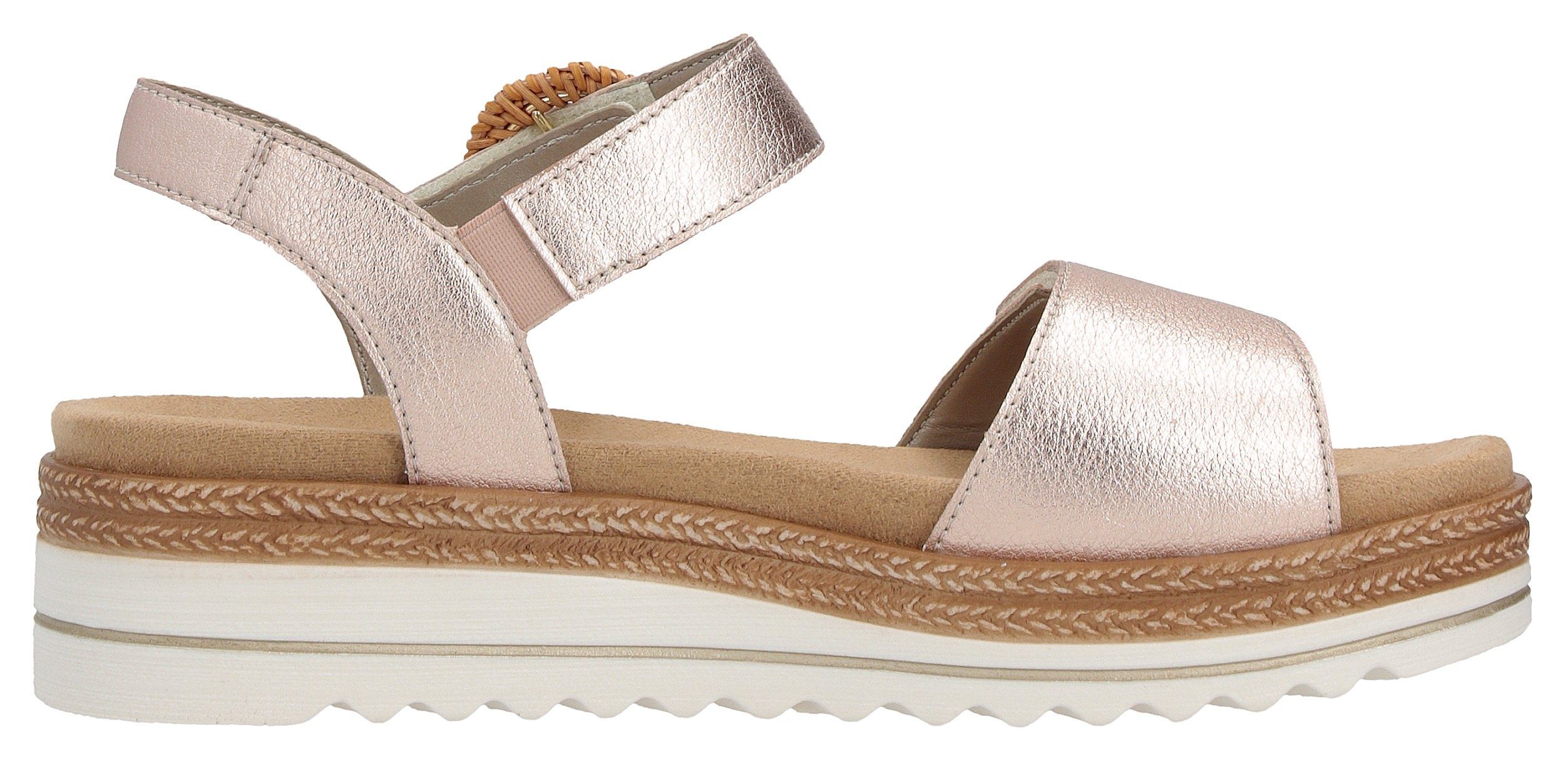 Remonte Sleehaksandaaltjes , zomerschoen, sandalen met bandjes en praktische klittenbandsluitingen