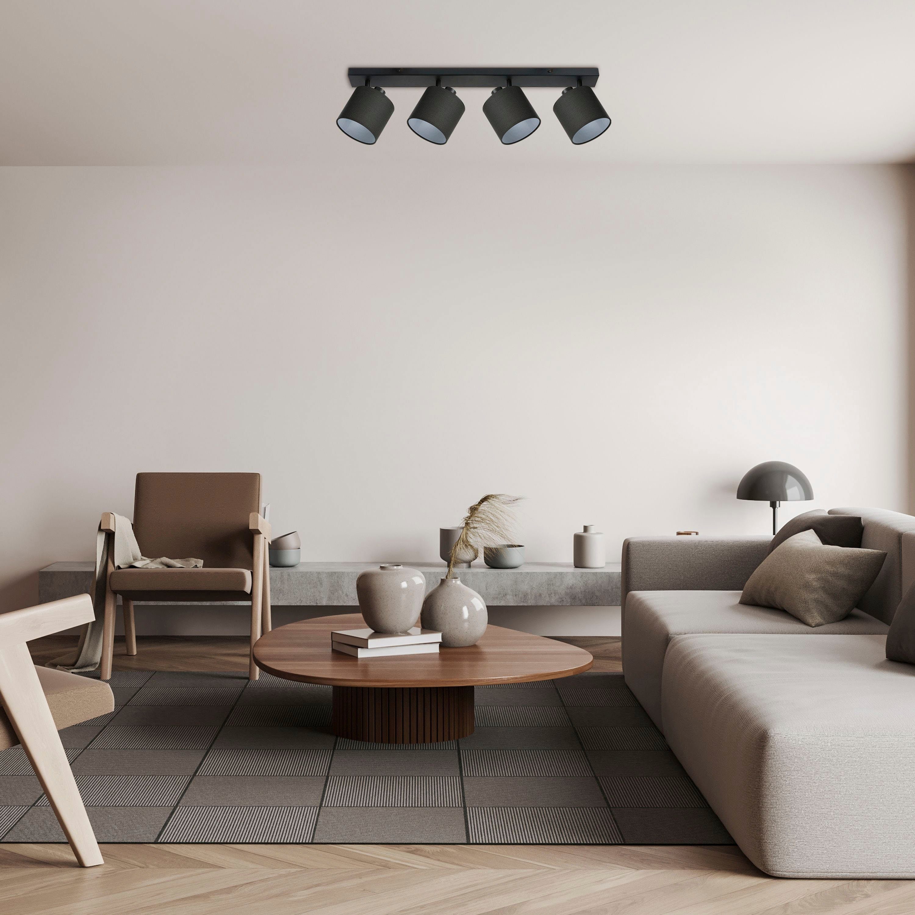 Paco Home Plafondlamp Anika ook als wandlamp te gebruiken