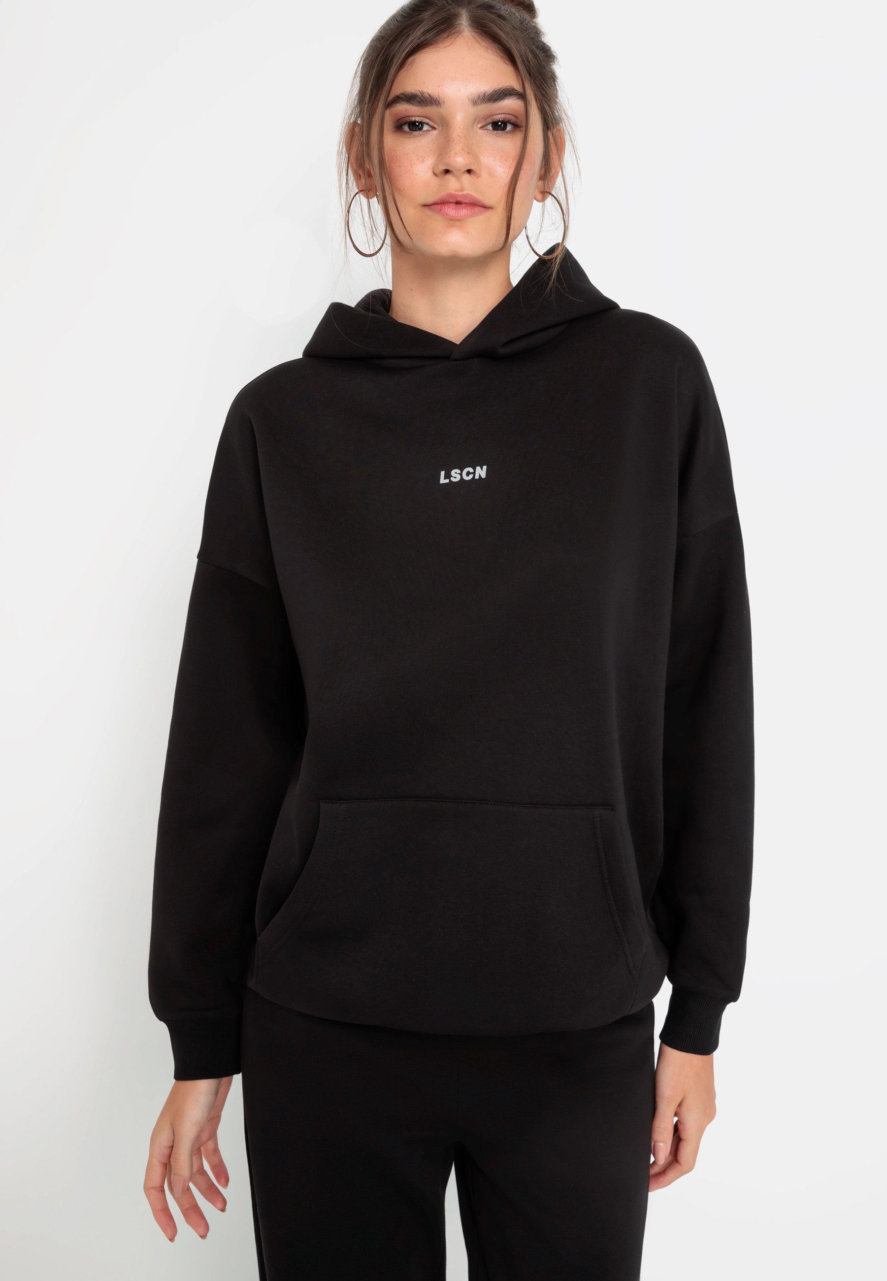 LSCN by LASCANA Hoodie met opgezette kangoeroezak