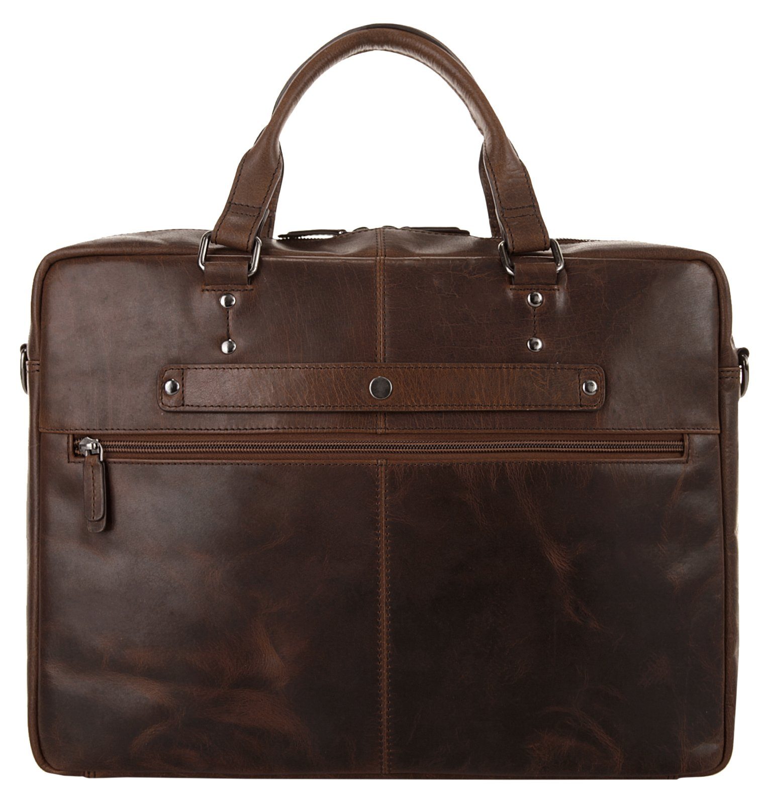 X-Zone Laptoptas echt leder