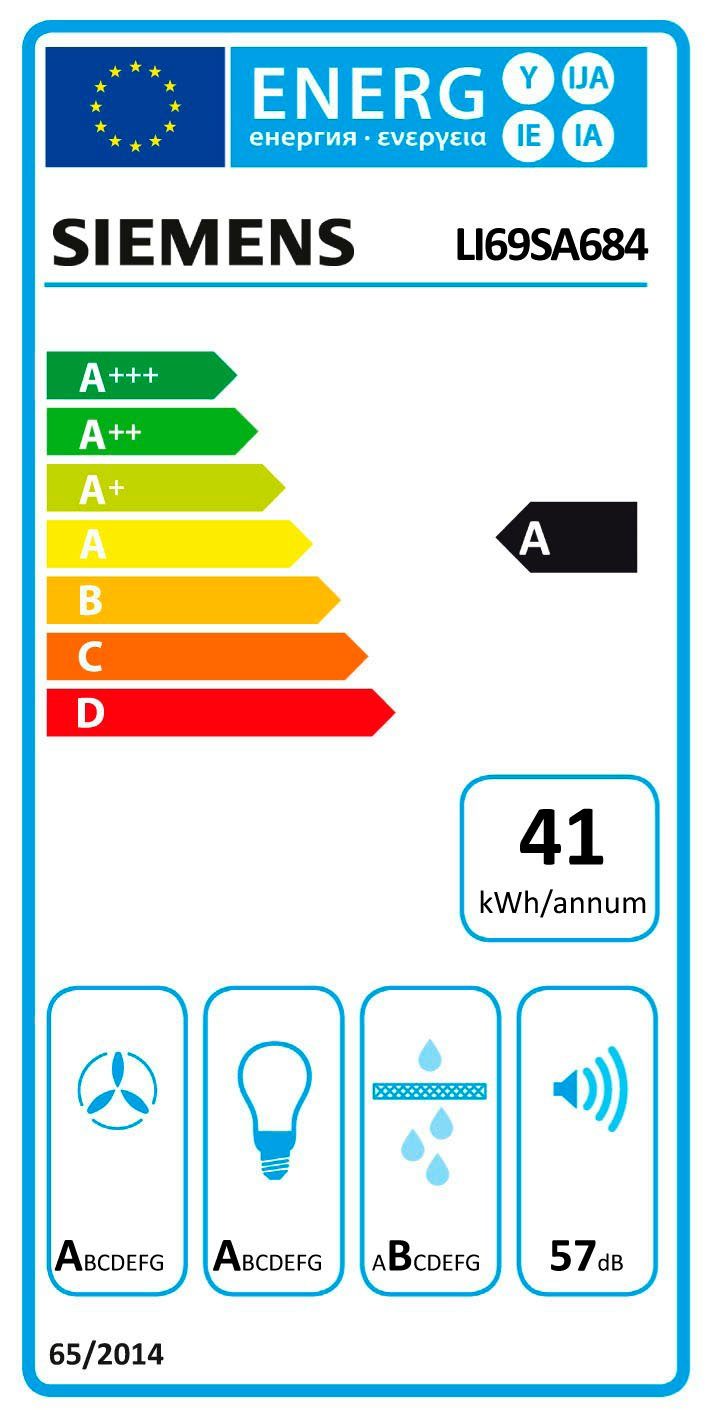 SIEMENS Vlakscherm-afzuigkap LI69SA684