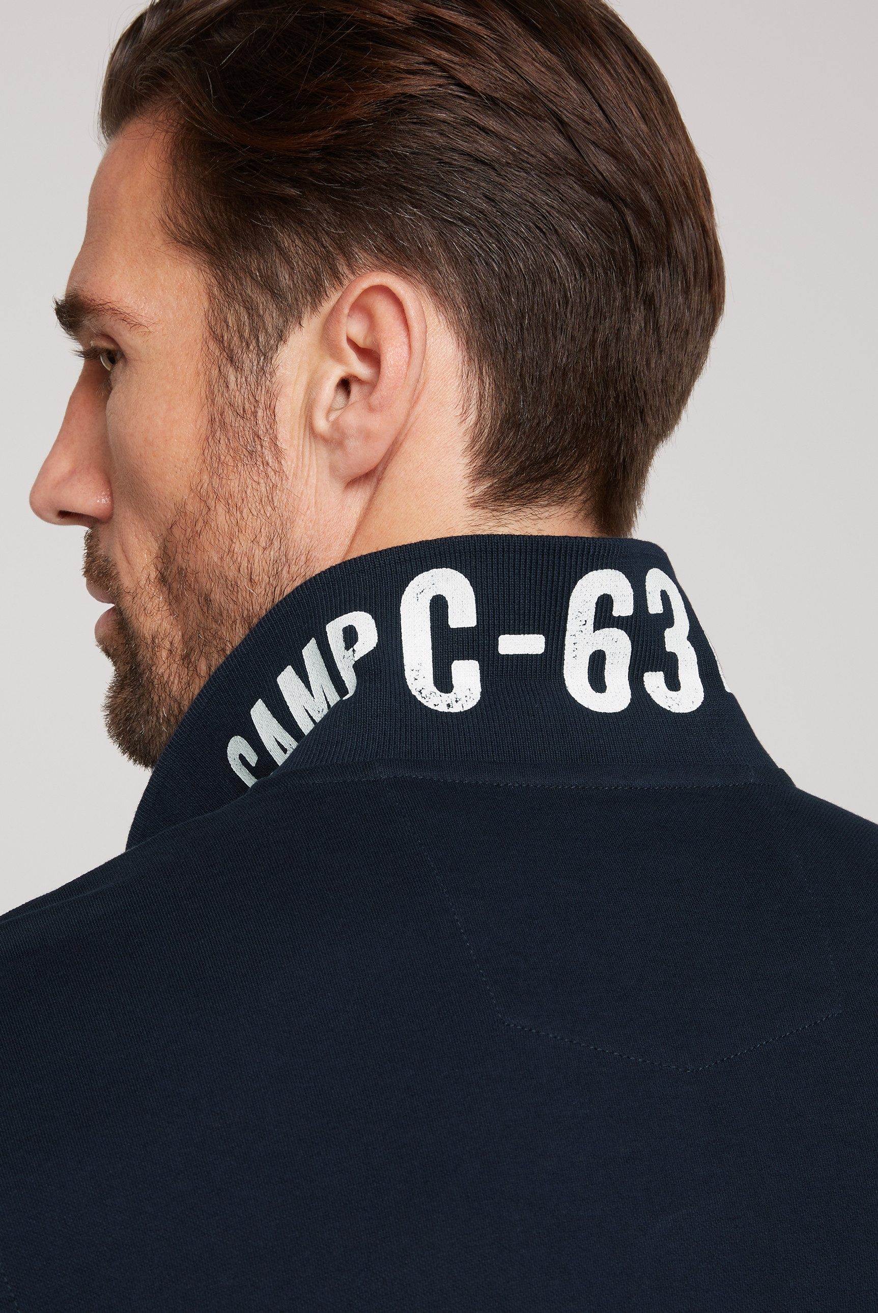 CAMP DAVID Poloshirt met kleine logo-borduursel op borsthoogte