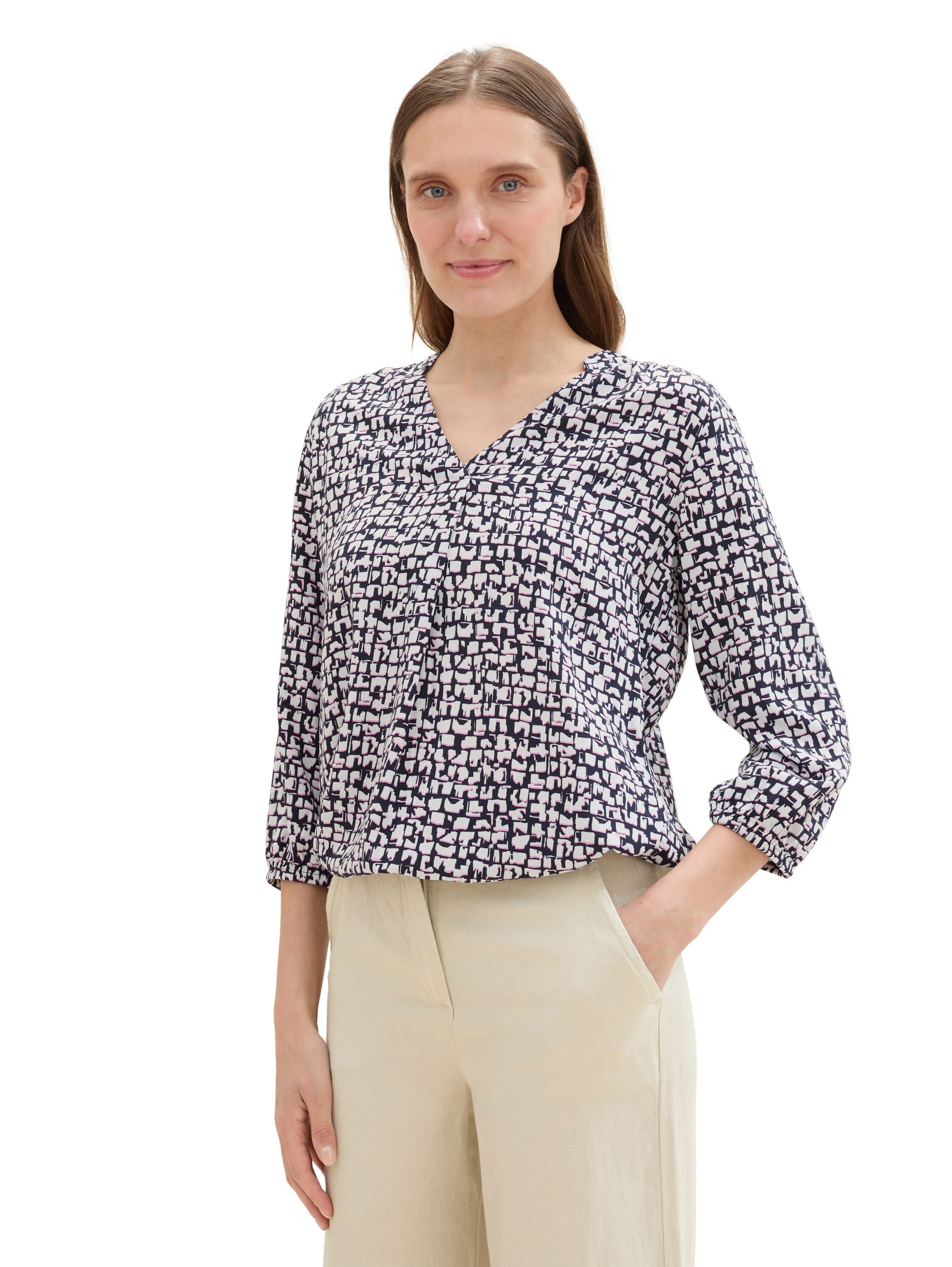 Tom Tailor Blouse met lange mouwen met livaeco by birla cellulose(tm)