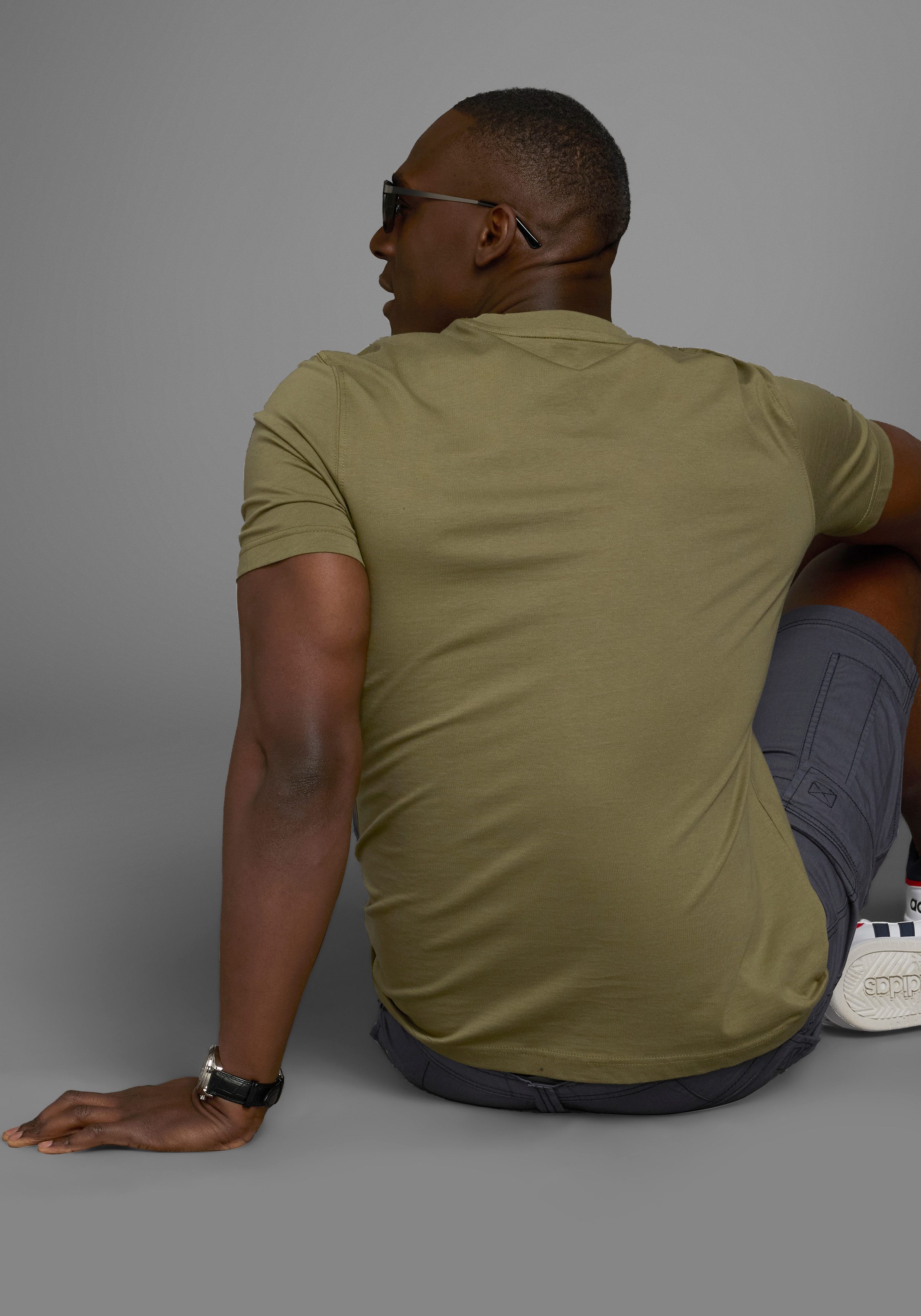 Man's World T-shirt Korte mouwen, casual pasvorm, bedrukt ontwerp, ronde hals