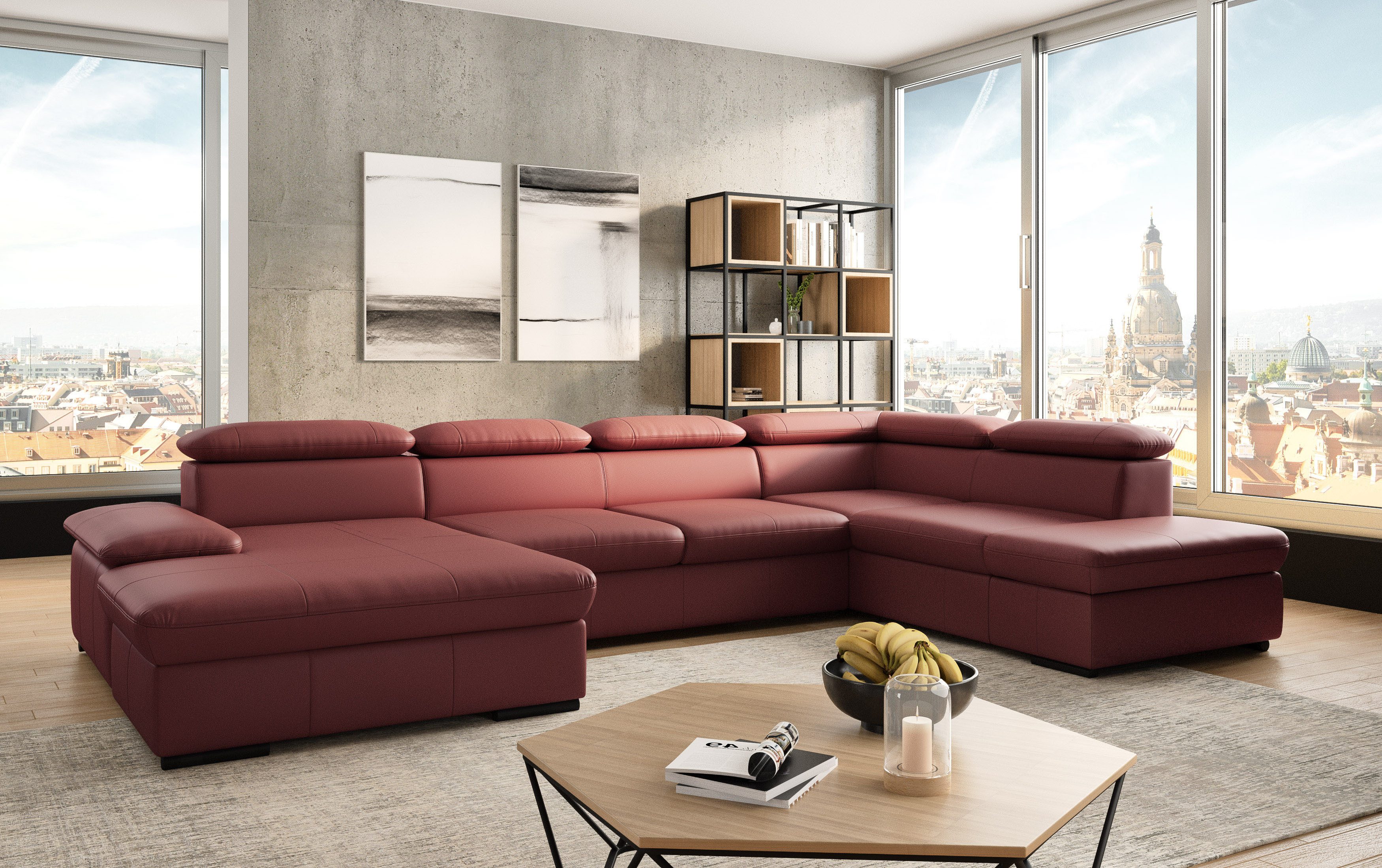 sit&more Zithoek Alcudia U-vorm optioneel met slaapfunctie