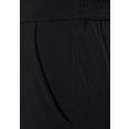 lascana jumpsuit met gedessineerde top zwart