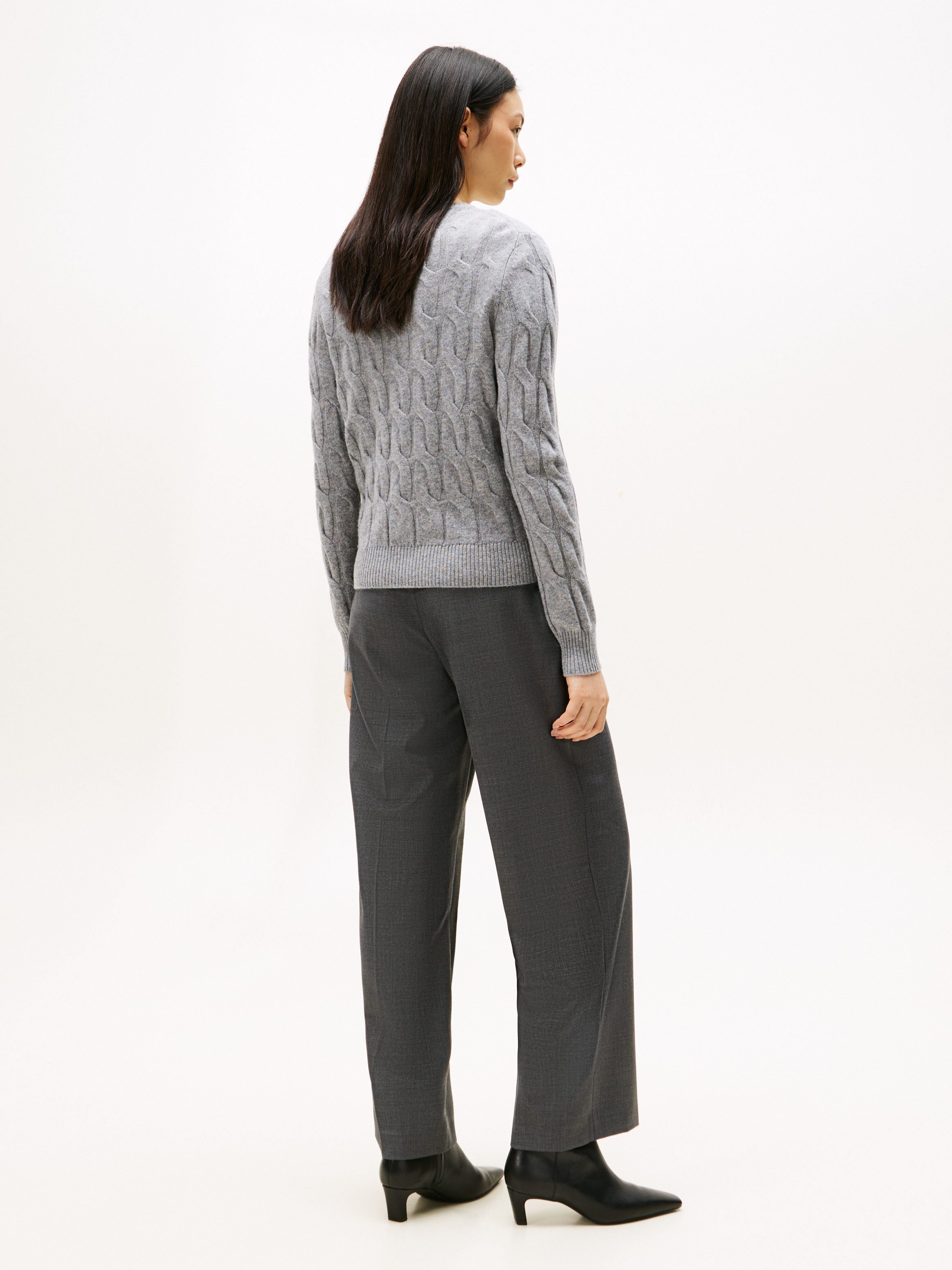 Tommy Hilfiger Vest SOFT WOOL CABLE C-NK LS CARDIGAN