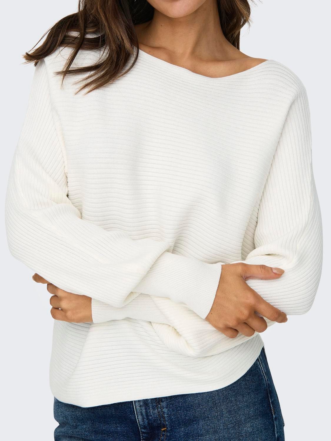Only Gebreide trui ONLADALINE L/S SHORT PULLO KNT NOOS