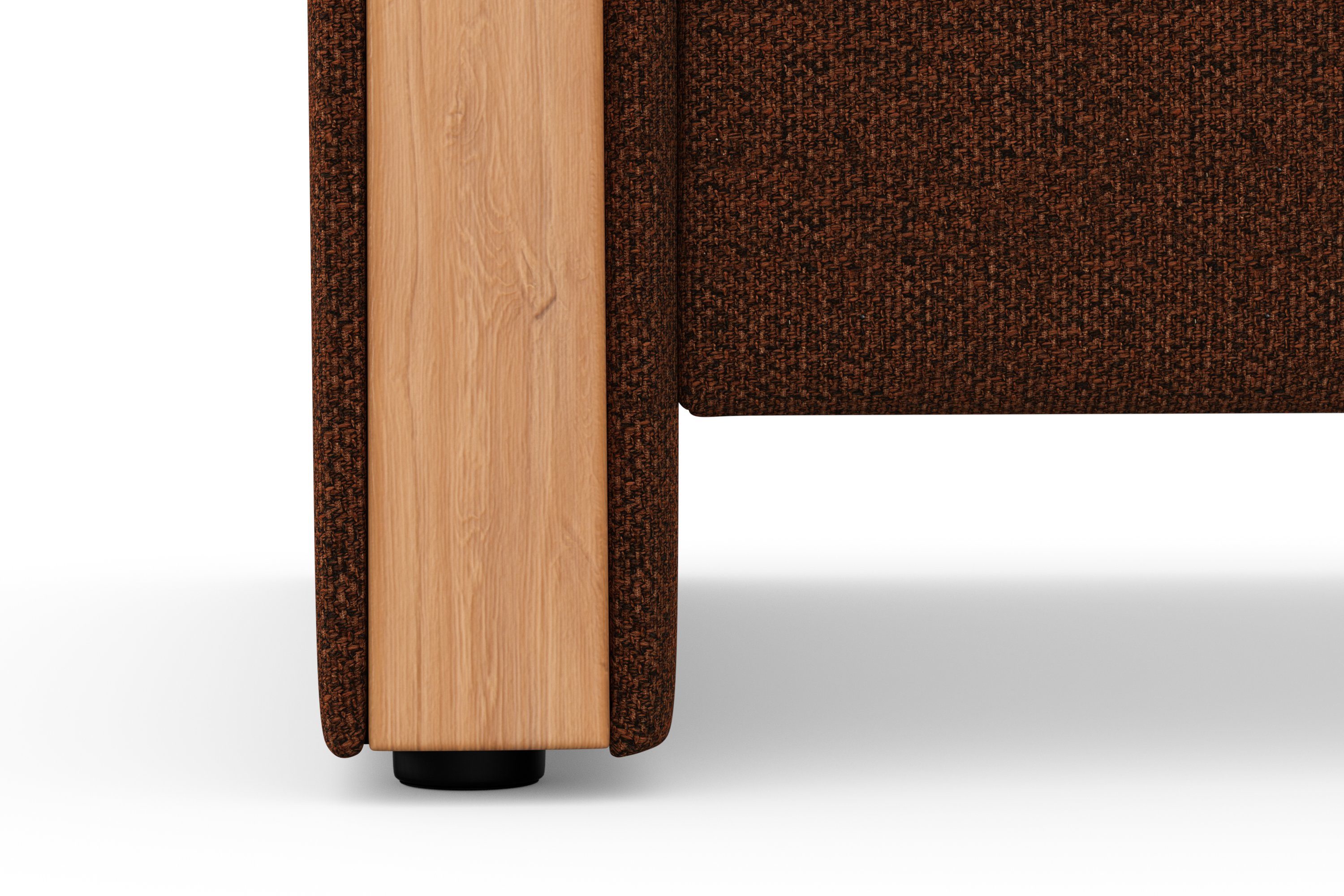Home affaire 2-zitsbank Dangast Verstelbare hoofdsteun, houten frontlijsten, naar keuze ook in Easy clean bekleding