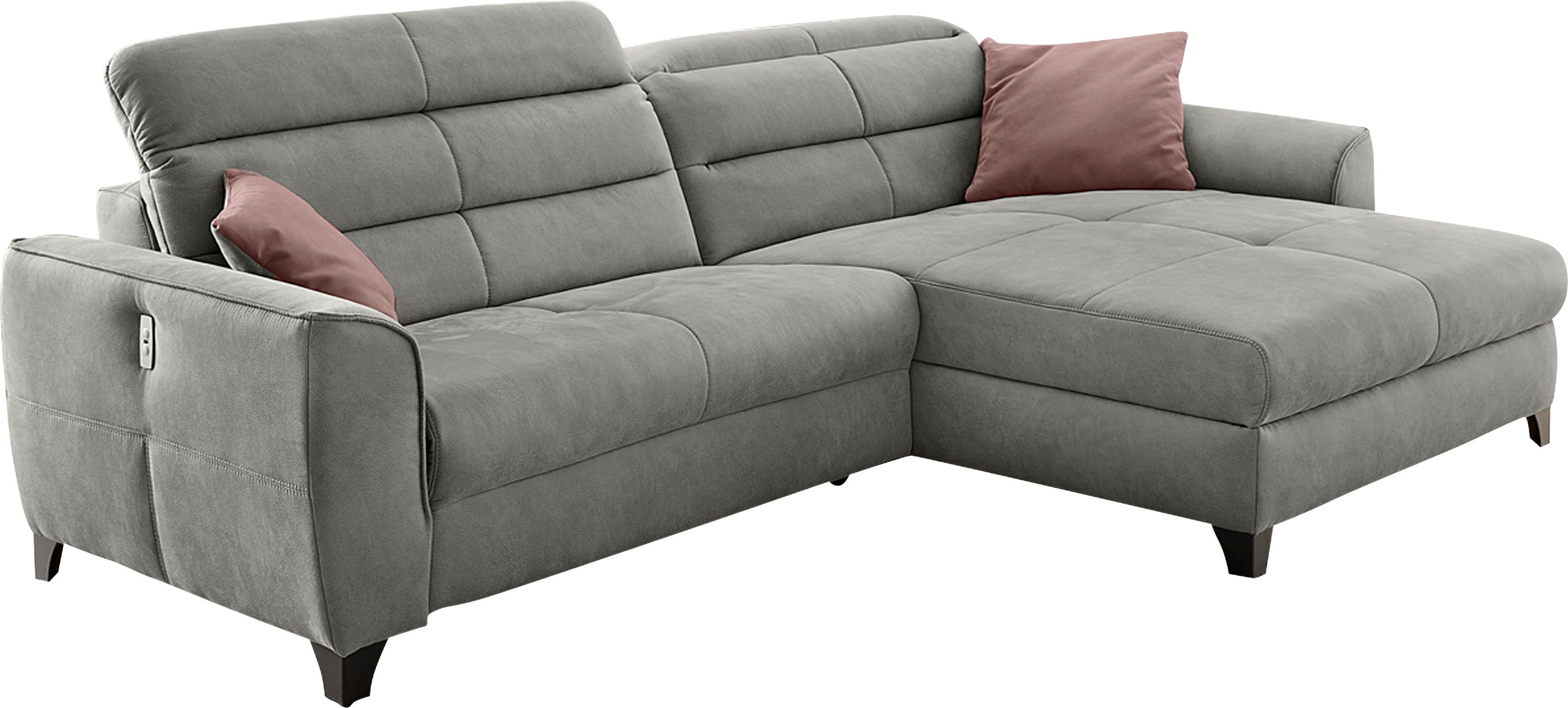 Jockenhöfer Gruppe Hoekbank Double One L-vorm met 2 x 120 cm brede, elektrisch verstelbare relaxfuncties