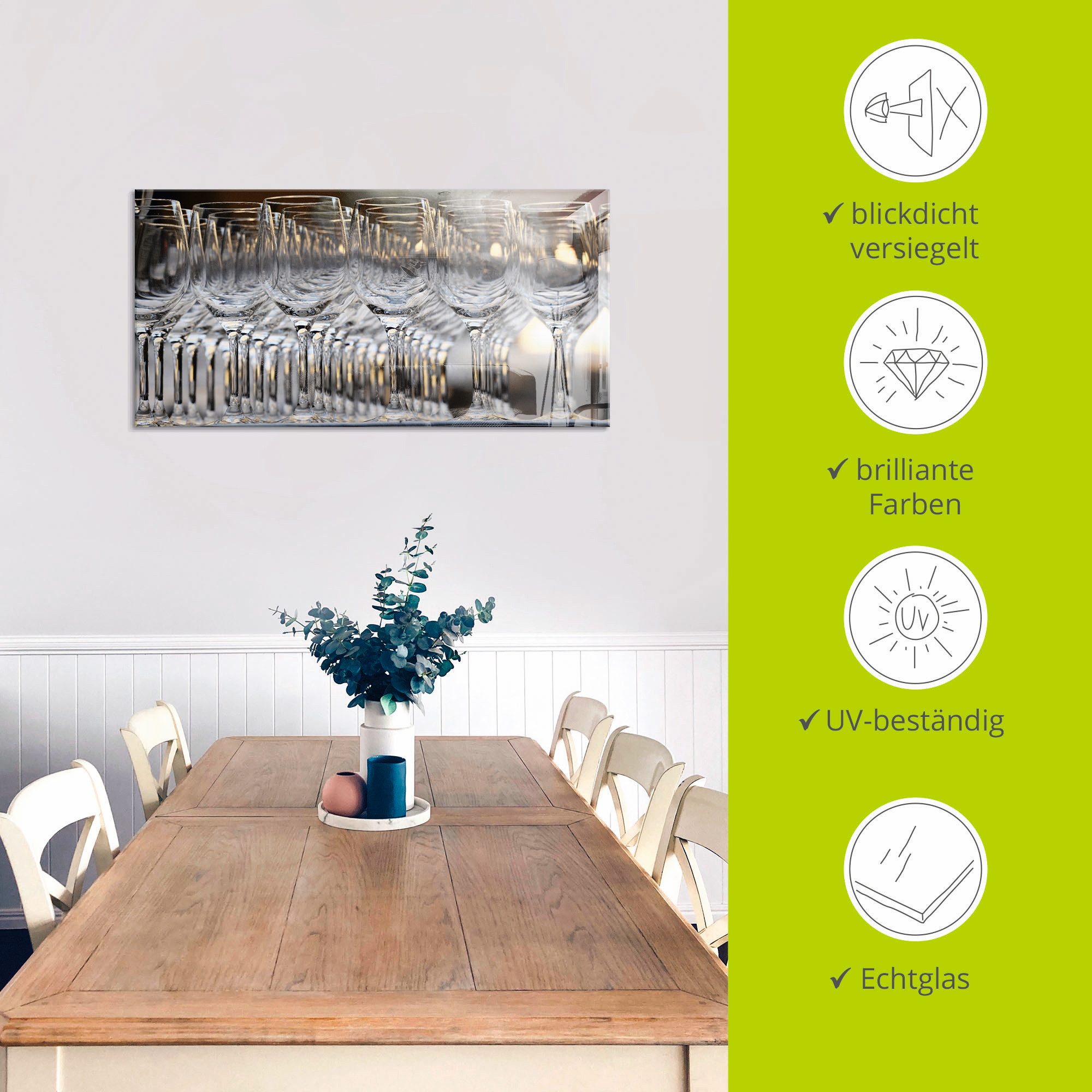 Artland Print op glas Wijnglazen in verschillende maten