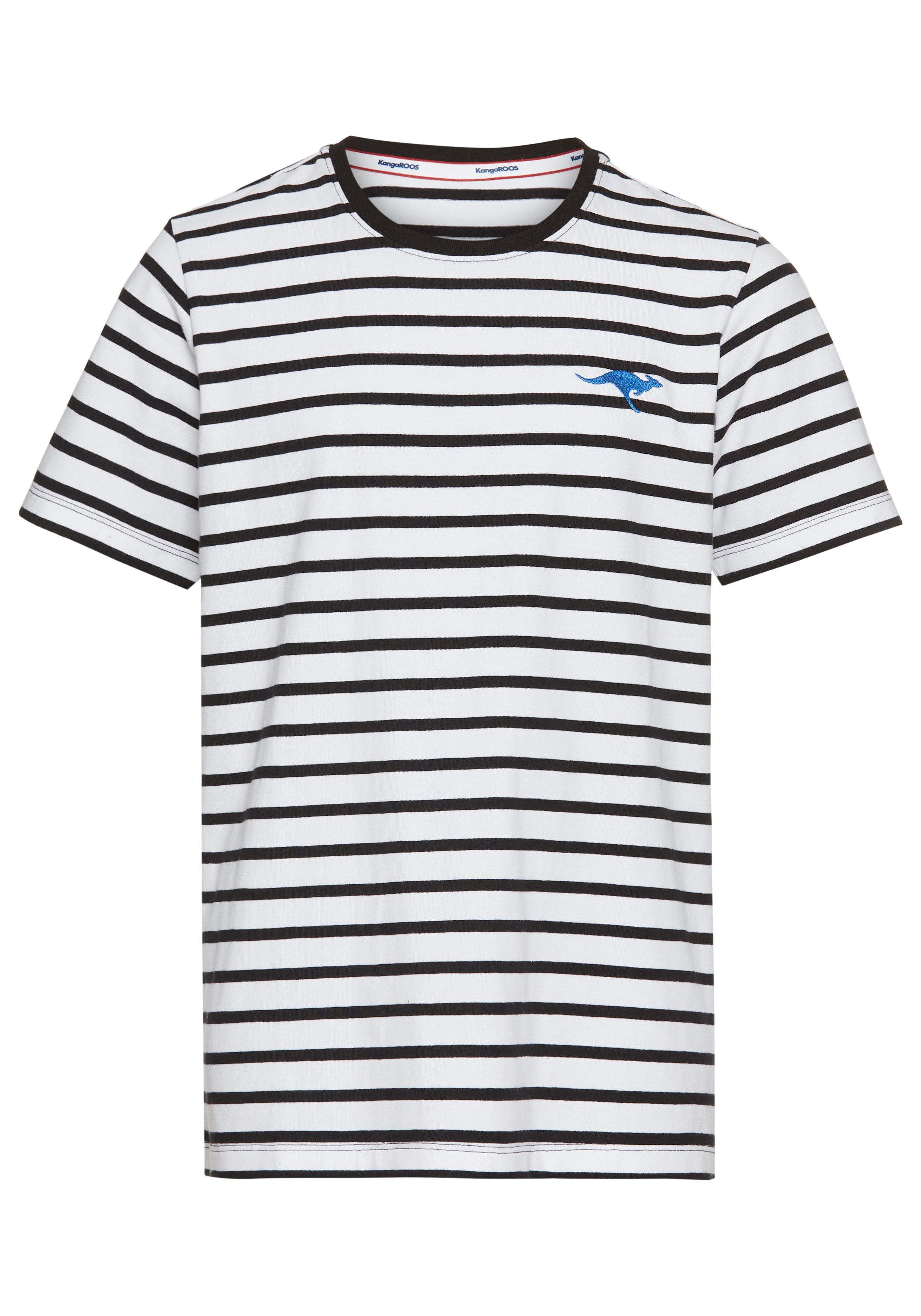 KangaROOS T-shirt Gestreept shirt met kleine borduursel