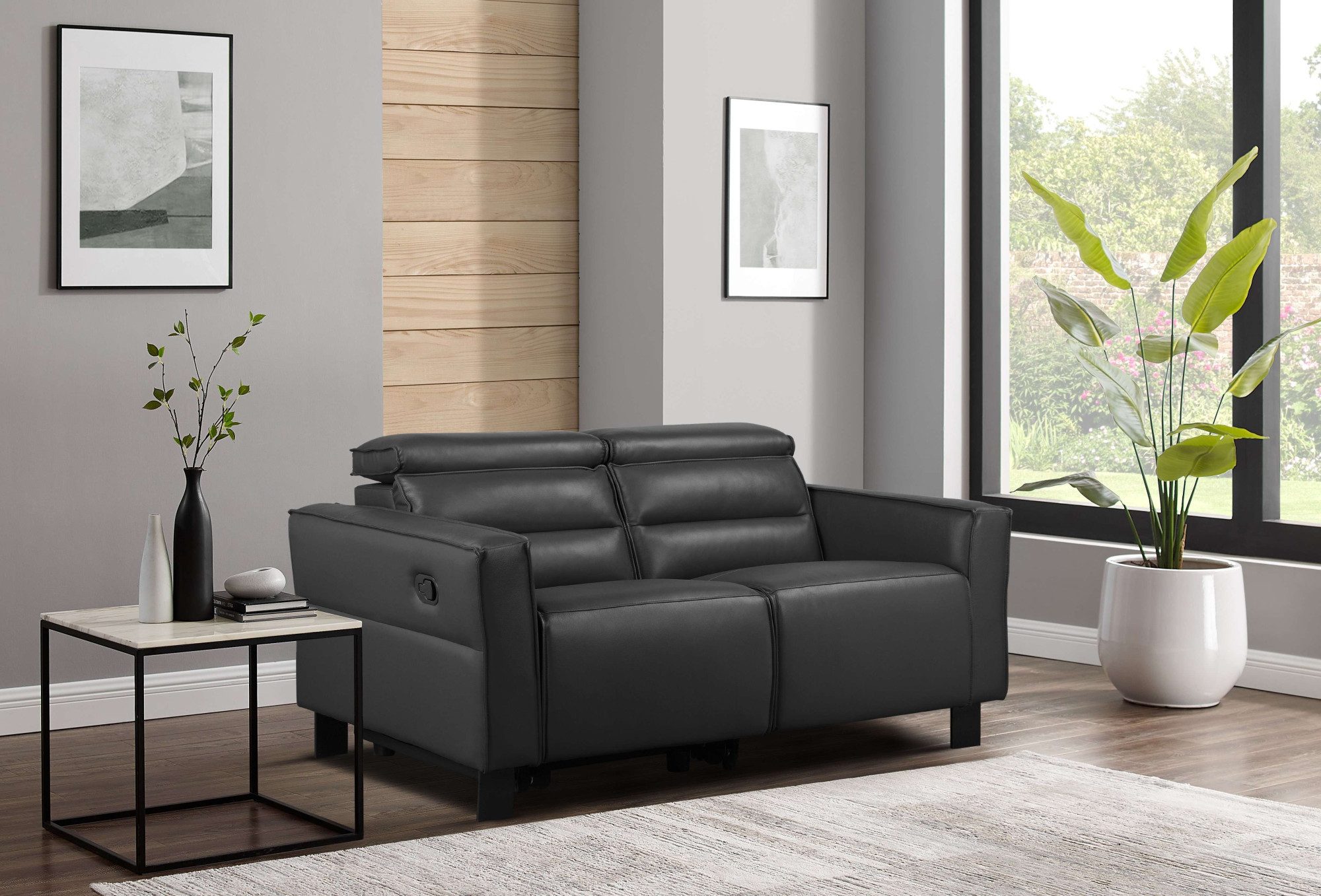 Places of Style 2-zitsbank Carpari, 162 cm, met handmatige of elektrische relaxfunctie