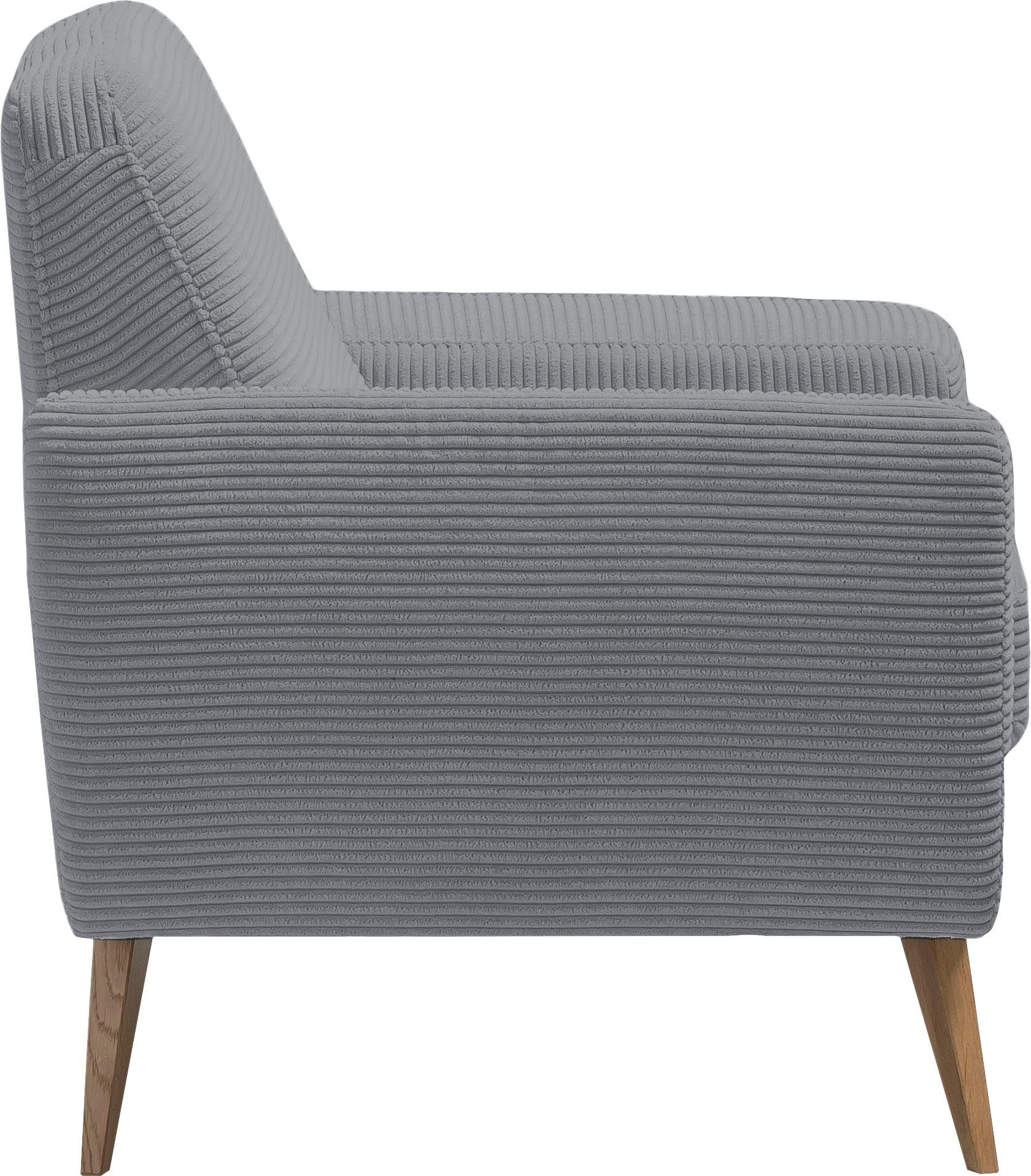 exxpo - sofa fashion Fauteuil Samso, loungestoel elegant en comfortabel, actuele cord bekleding