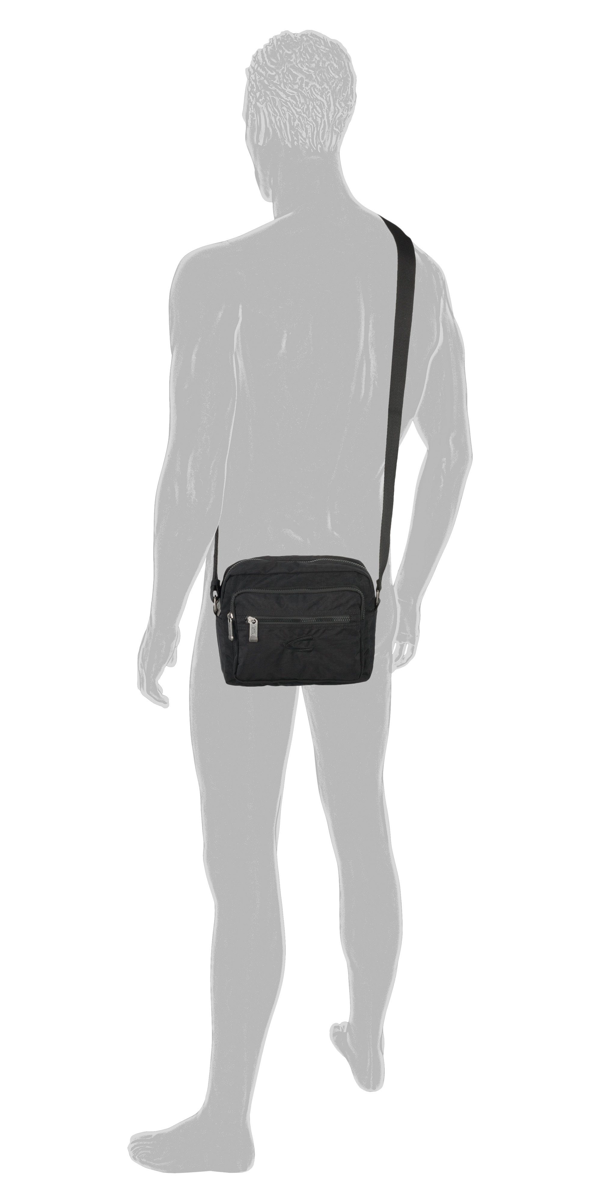 camel active Schoudertas Journey van licht robuust nylon, functioneel perfect voor alle levensomstandigheden