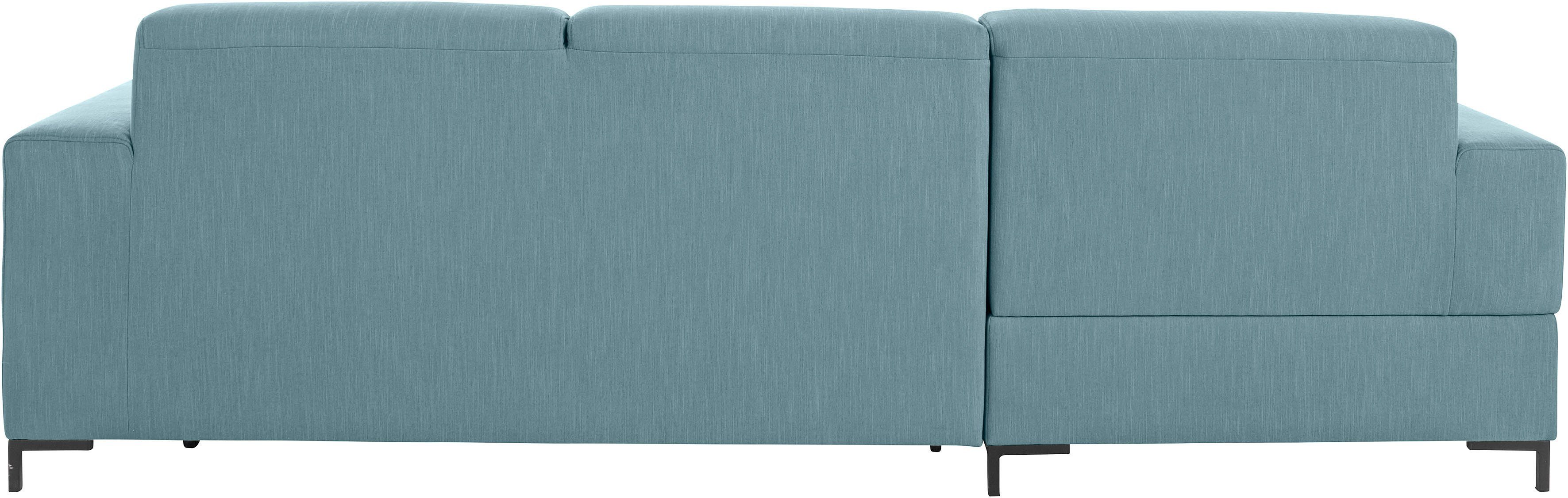 OTTO products Hoekbank Grazzo L-vorm hoogwaardige stoffen van gerecycled materiaal, stiksels op de zitting