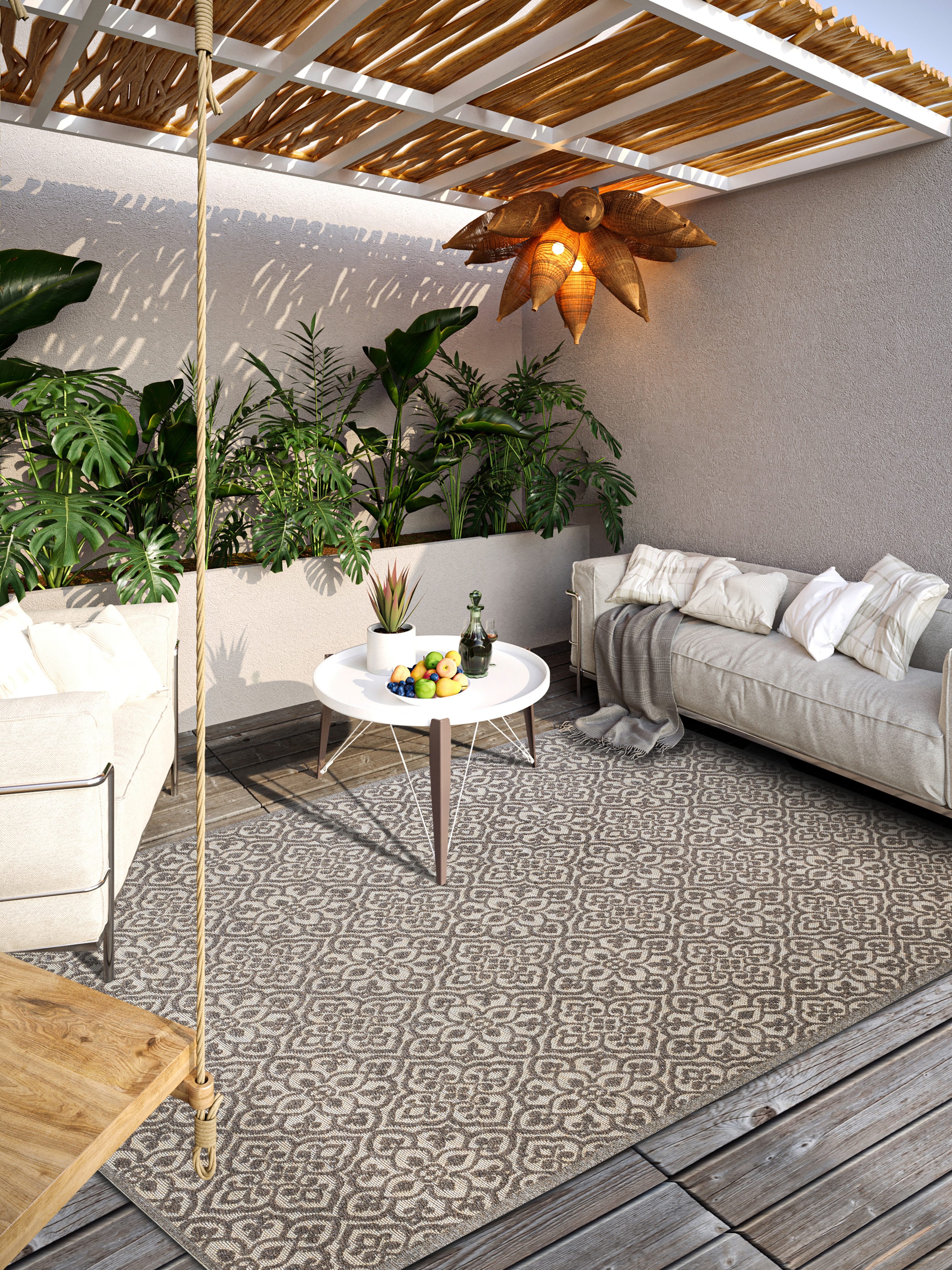 Villeroy & Boch Outdoorkleed Julie In-& Outdoor, Vlakweefsel, weerbestendig, Terras, Balkon, modern, Trend